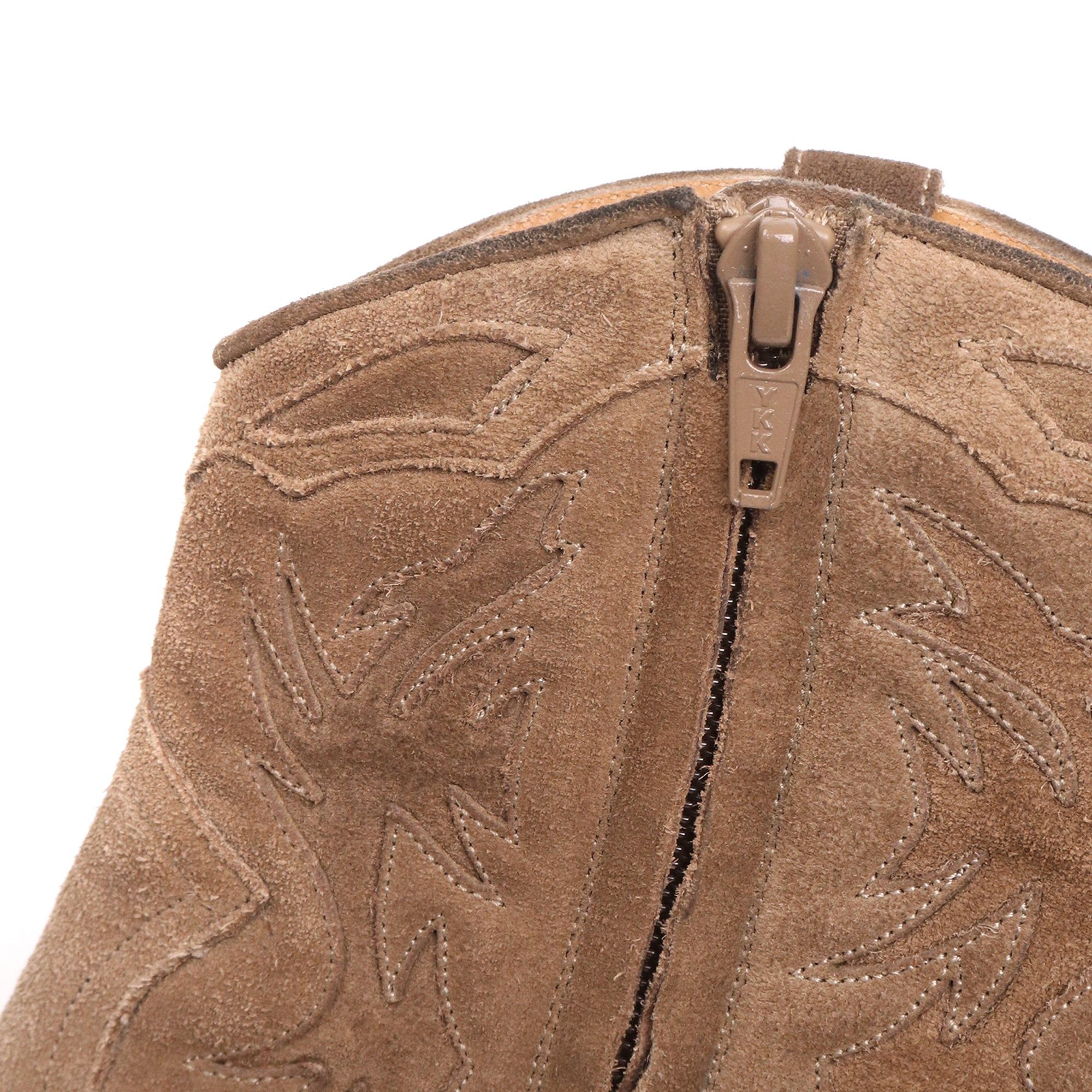 Saint Laurent Paris SAINT LAURENT - Saint Laurent cowboy boots in brown suede (T38.5) Size US 7.5 / IT 37.5 - 5 Thumbnail