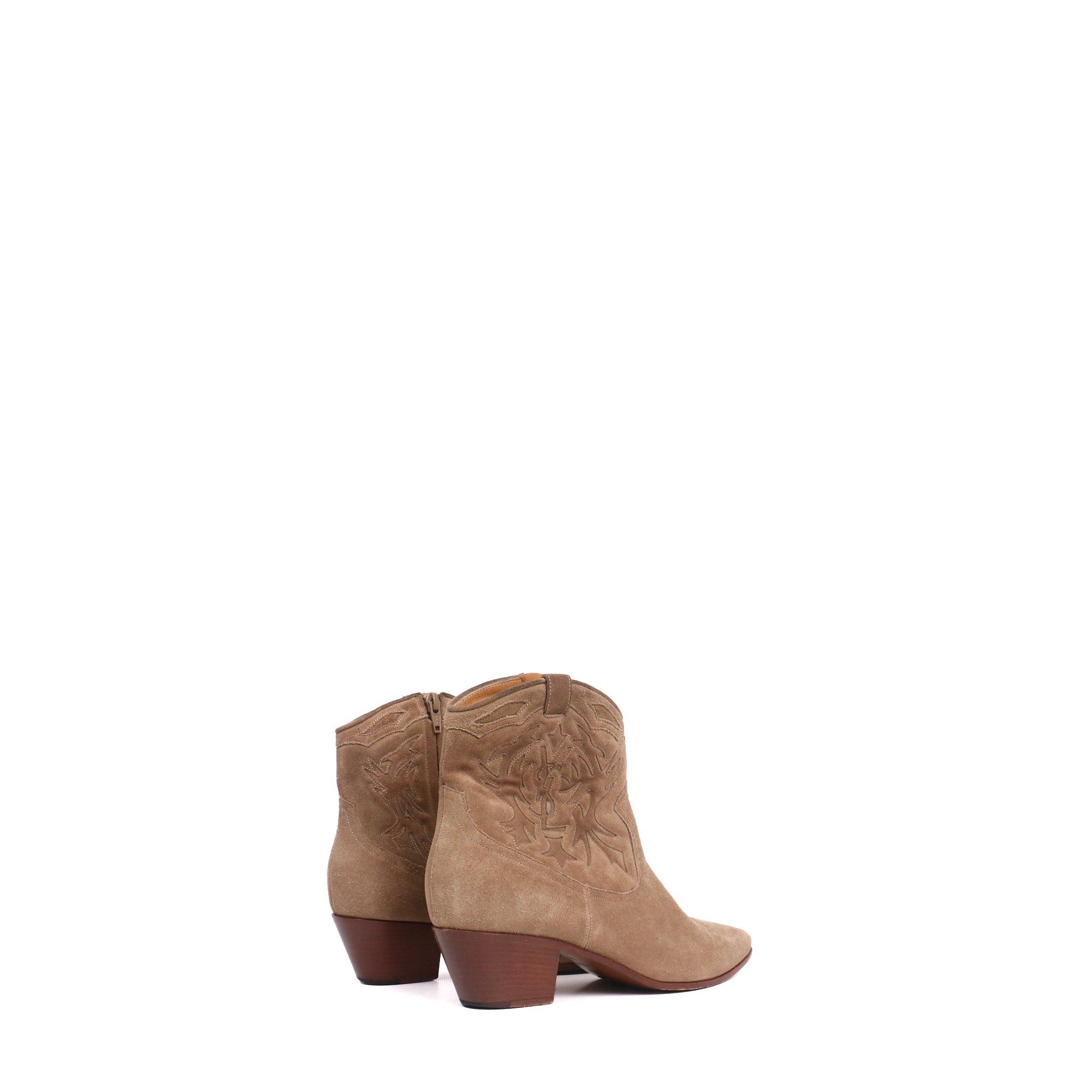 Saint Laurent Paris SAINT LAURENT - Saint Laurent cowboy boots in brown suede (T38.5) Size US 7.5 / IT 37.5 - 3 Thumbnail
