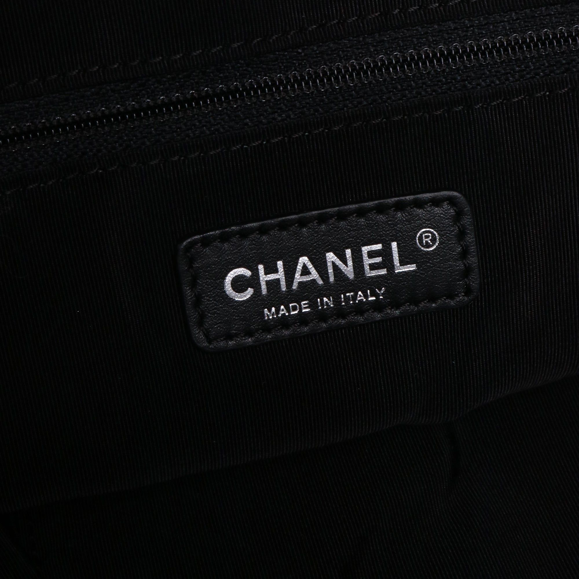 Chanel CHANEL - Chanel 31 Rue Cambon purse tote bag in metallic gray canvas Size ONE SIZE - 5 Thumbnail