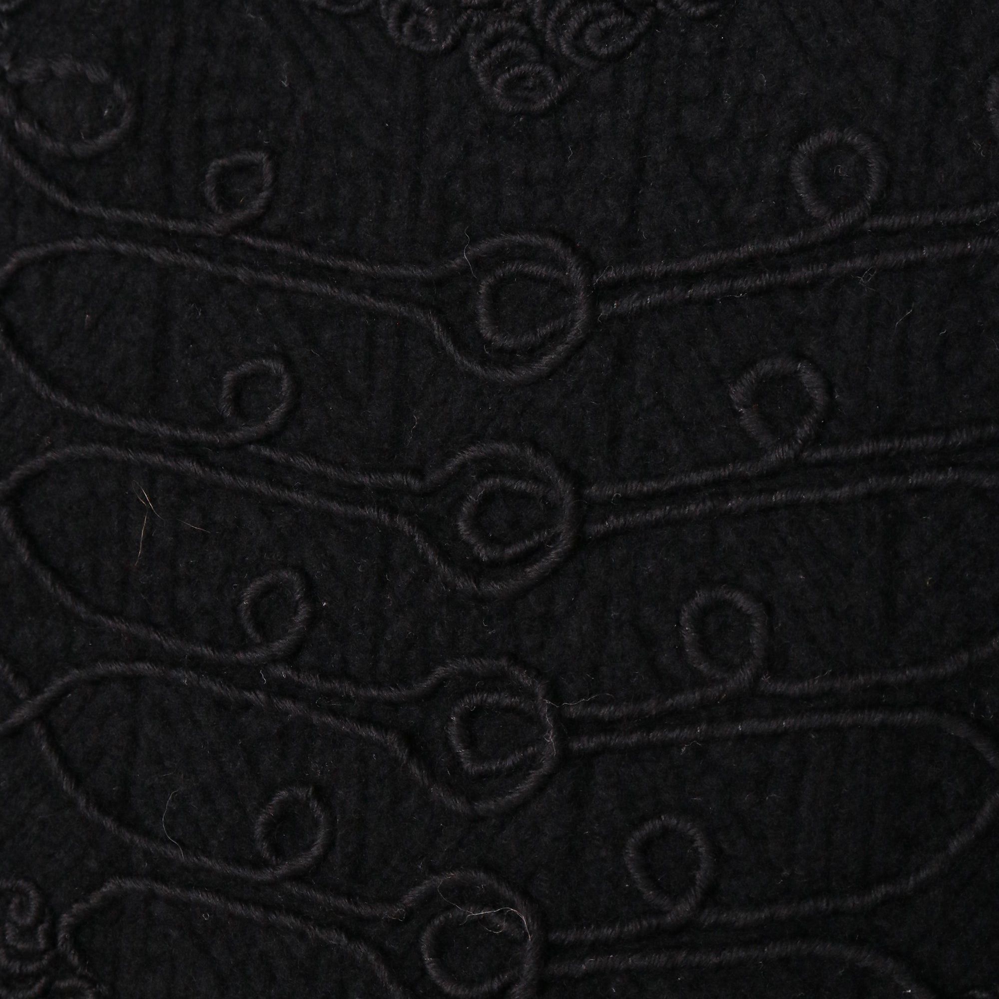 Hermes HERMÈS - Hermès Twillaine sweater in black silk and wool (T34) Size XS / US 0-2 / IT 36-38 - 3 Thumbnail
