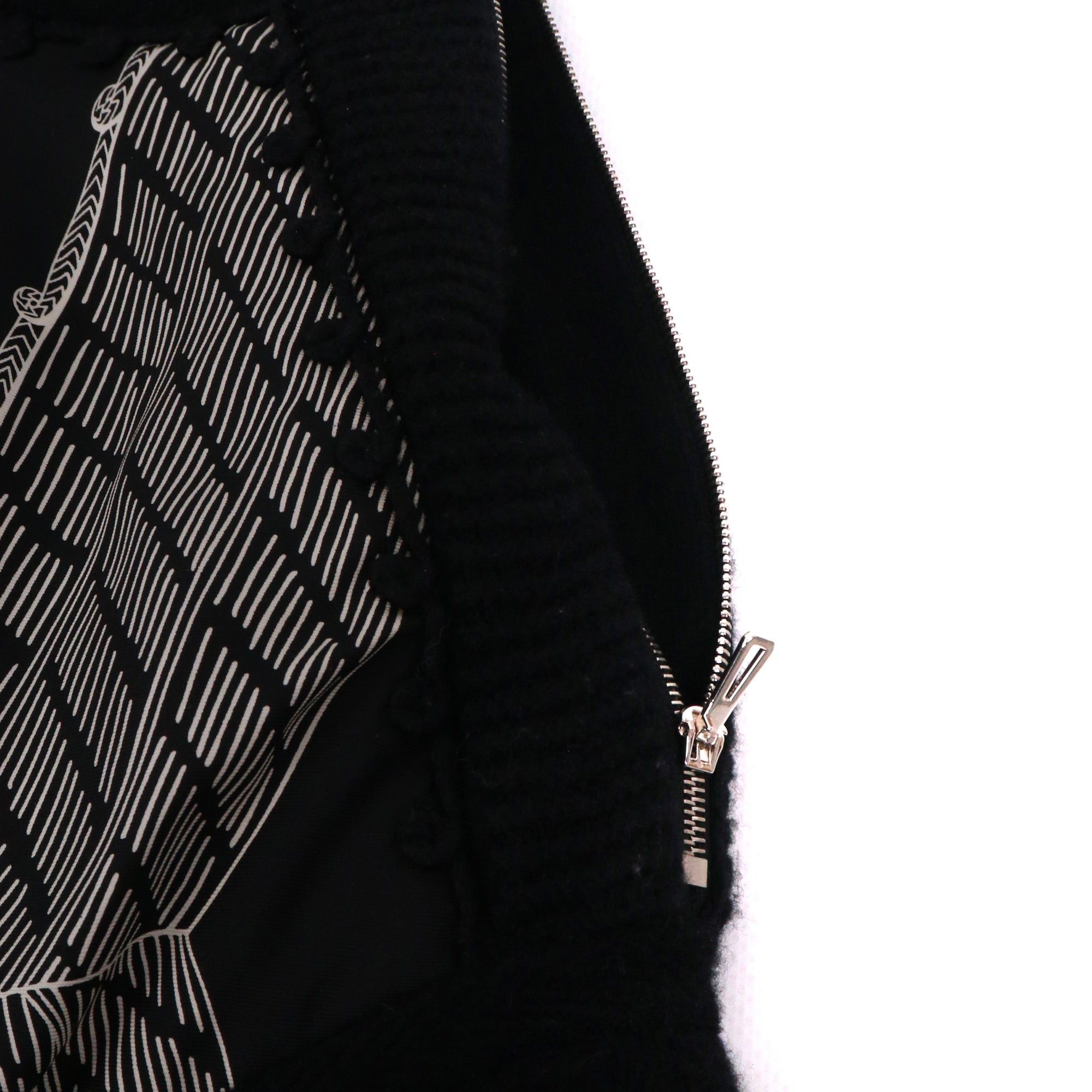 Hermes HERMÈS - Hermès Twillaine sweater in black silk and wool (T34) Size XS / US 0-2 / IT 36-38 - 4 Thumbnail
