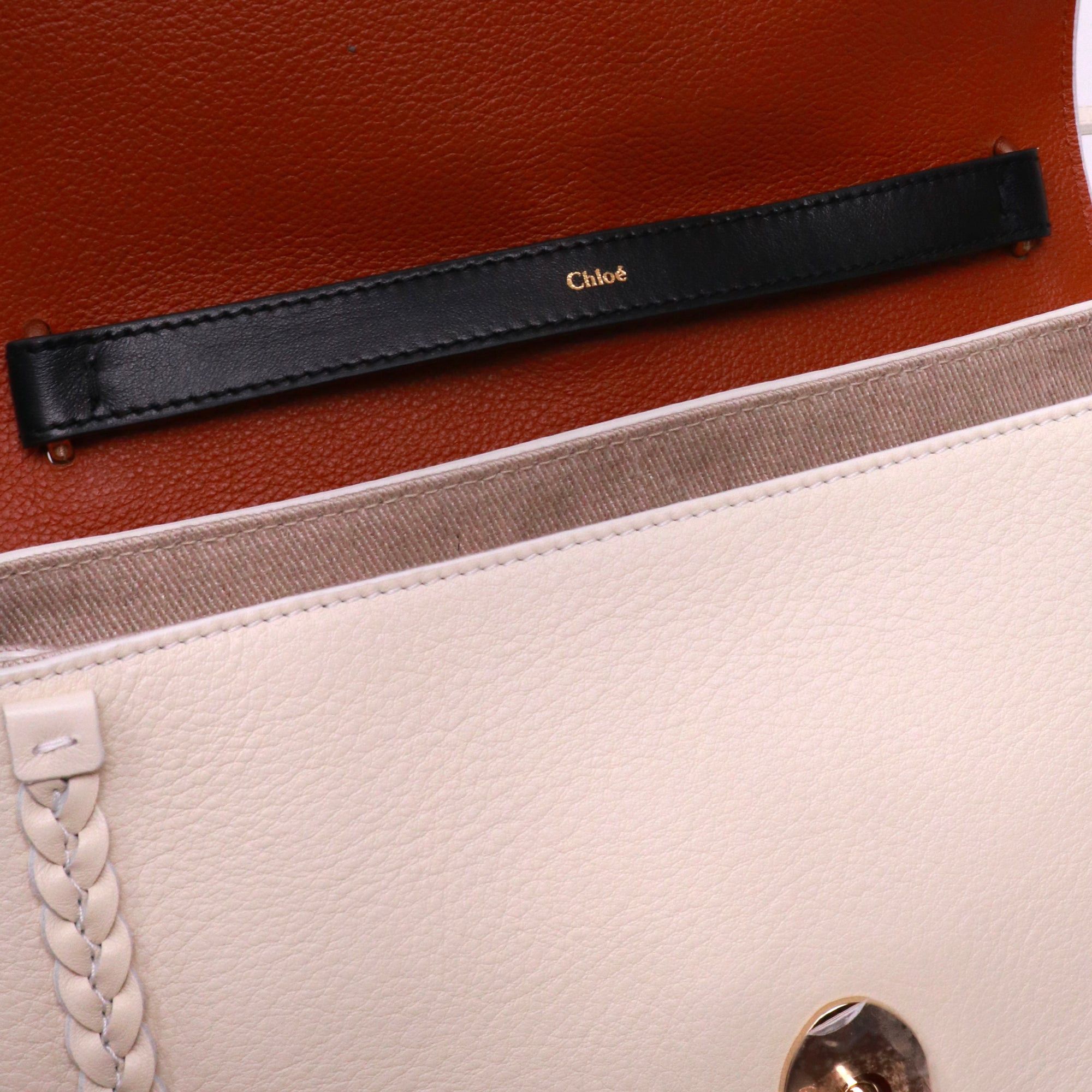 Chloe CHLOÉ - Chloé Pénélope PM shoulder bag in beige grained leather Size ONE SIZE - 7 Thumbnail