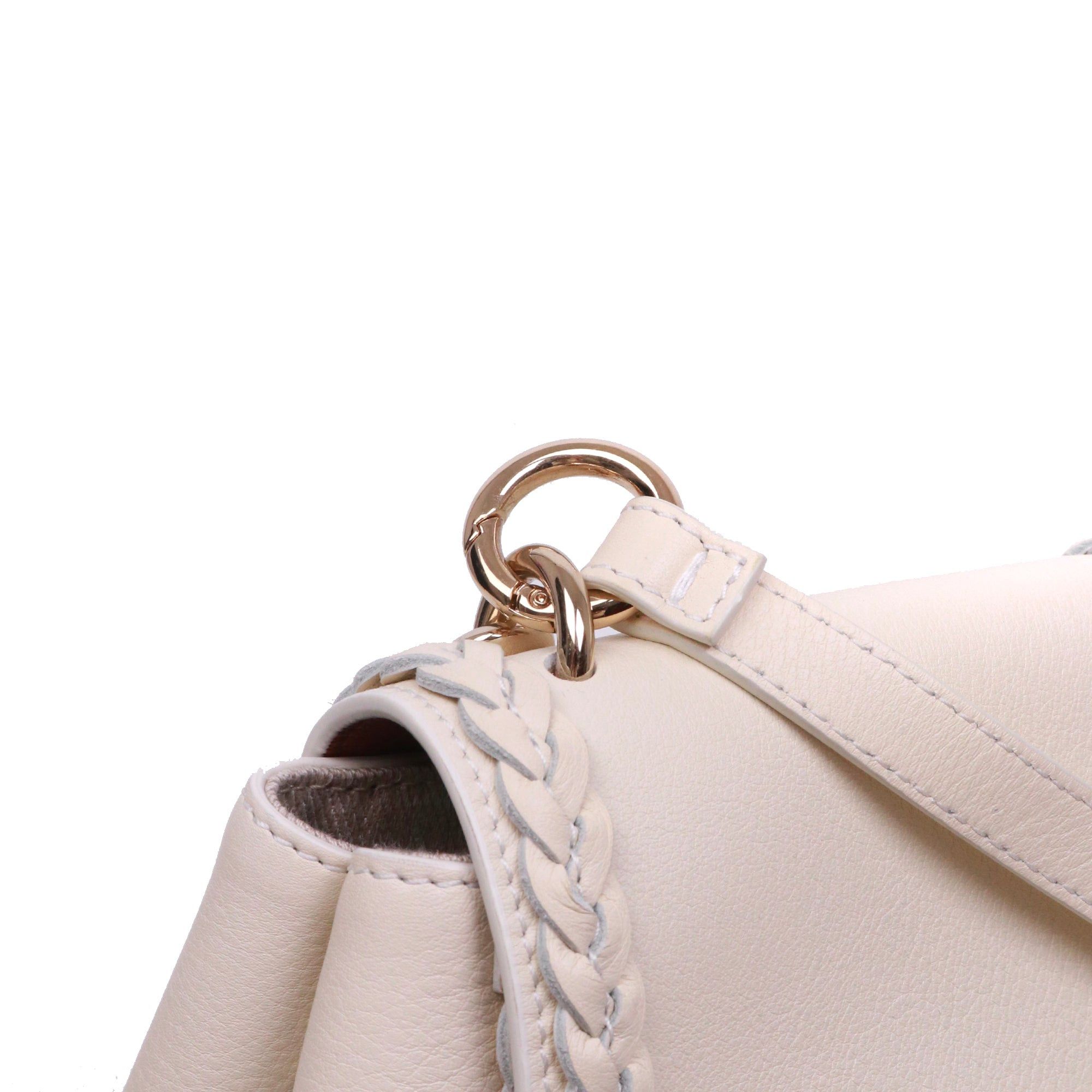 Chloe CHLOÉ - Chloé Pénélope PM shoulder bag in beige grained leather Size ONE SIZE - 4 Thumbnail