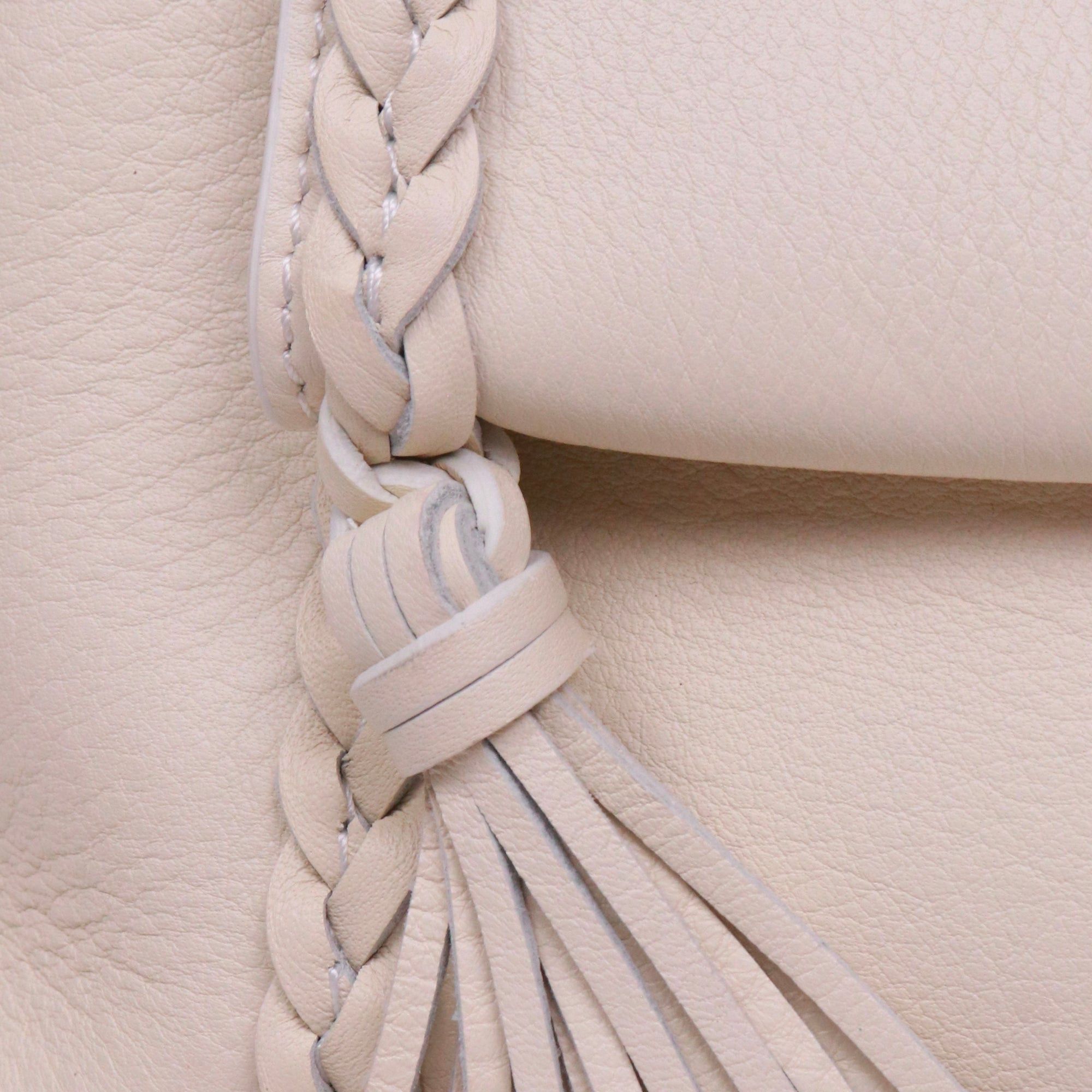 Chloe CHLOÉ - Chloé Pénélope PM shoulder bag in beige grained leather Size ONE SIZE - 6 Thumbnail