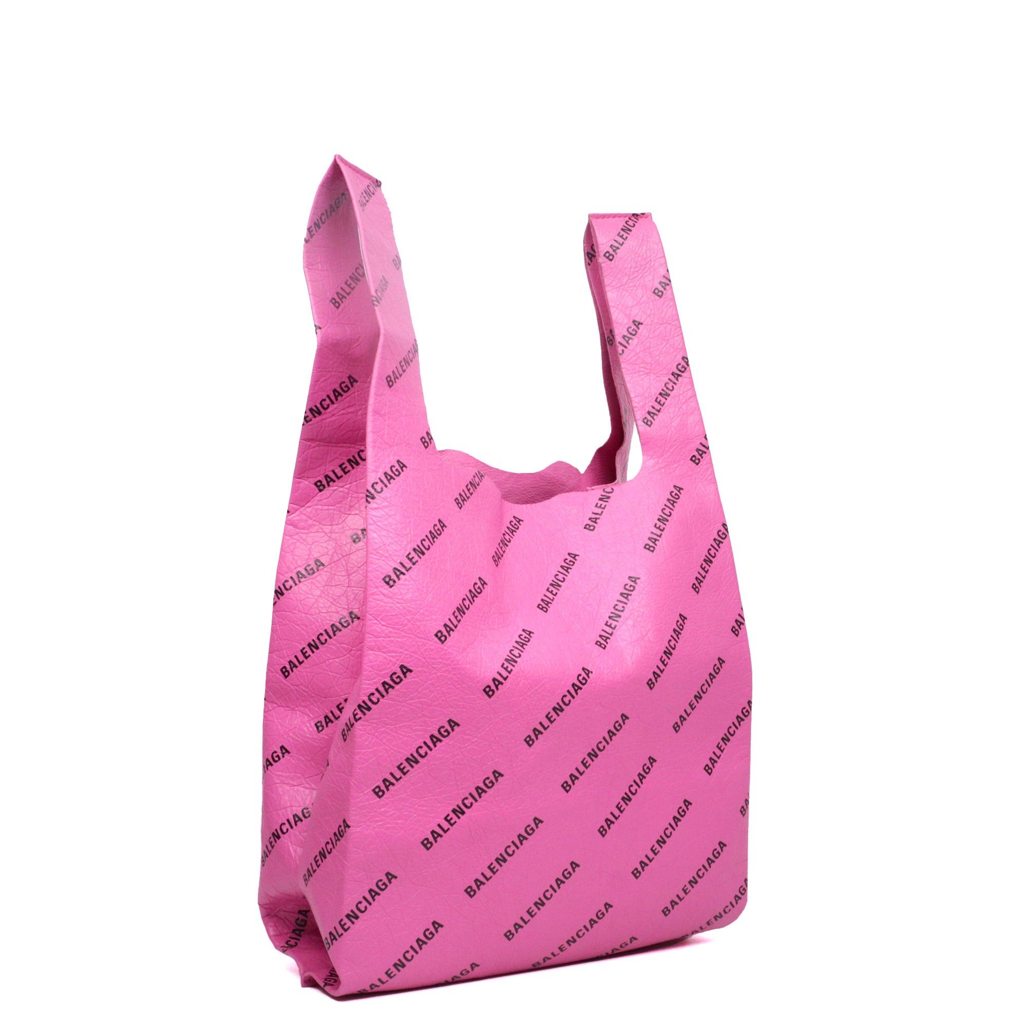 Balenciaga BALENCIAGA - Balenciaga Supermarket Shop shopping bag in pink leather Size ONE SIZE - 2 Thumbnail