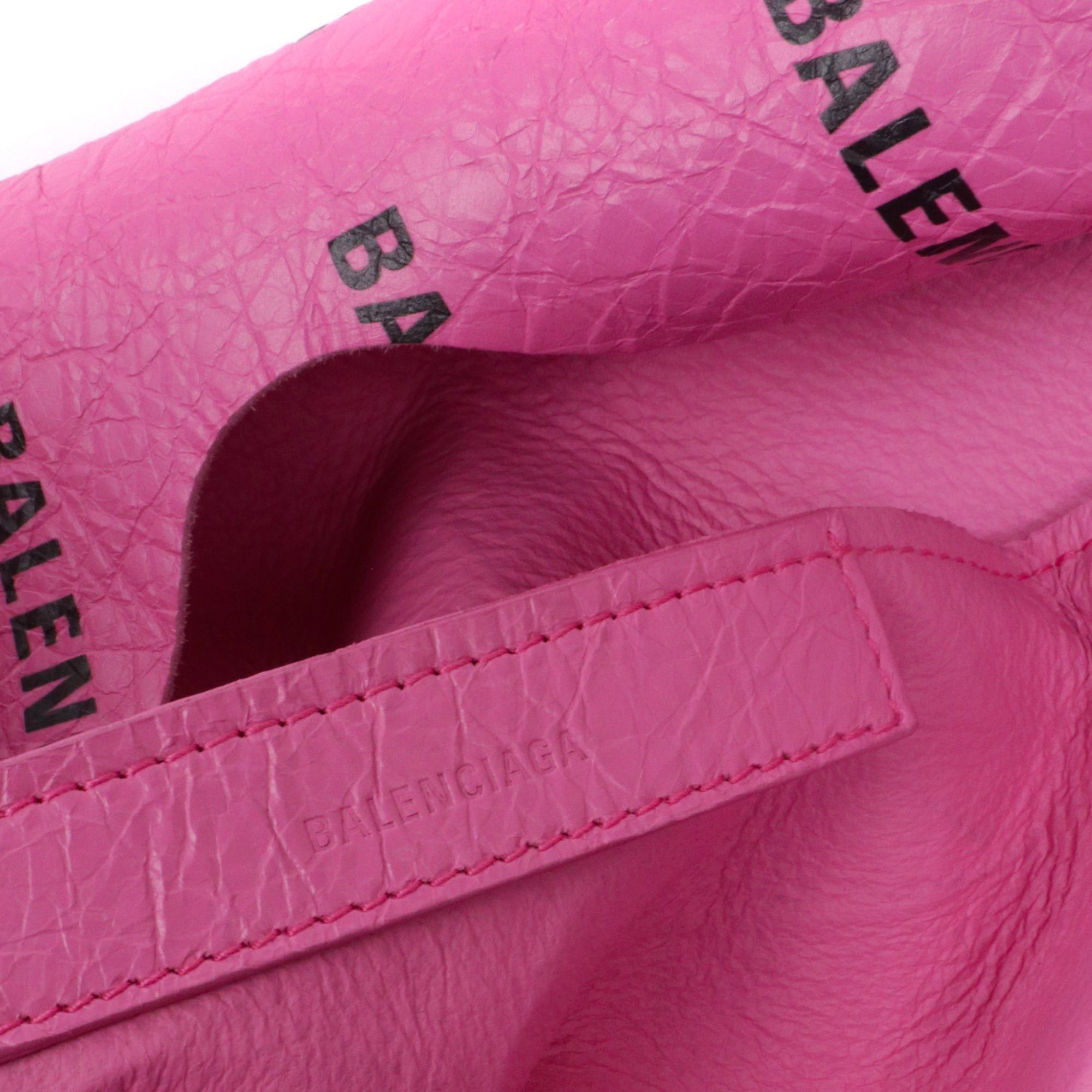 Balenciaga BALENCIAGA - Balenciaga Supermarket Shop shopping bag in pink leather Size ONE SIZE - 7 Thumbnail