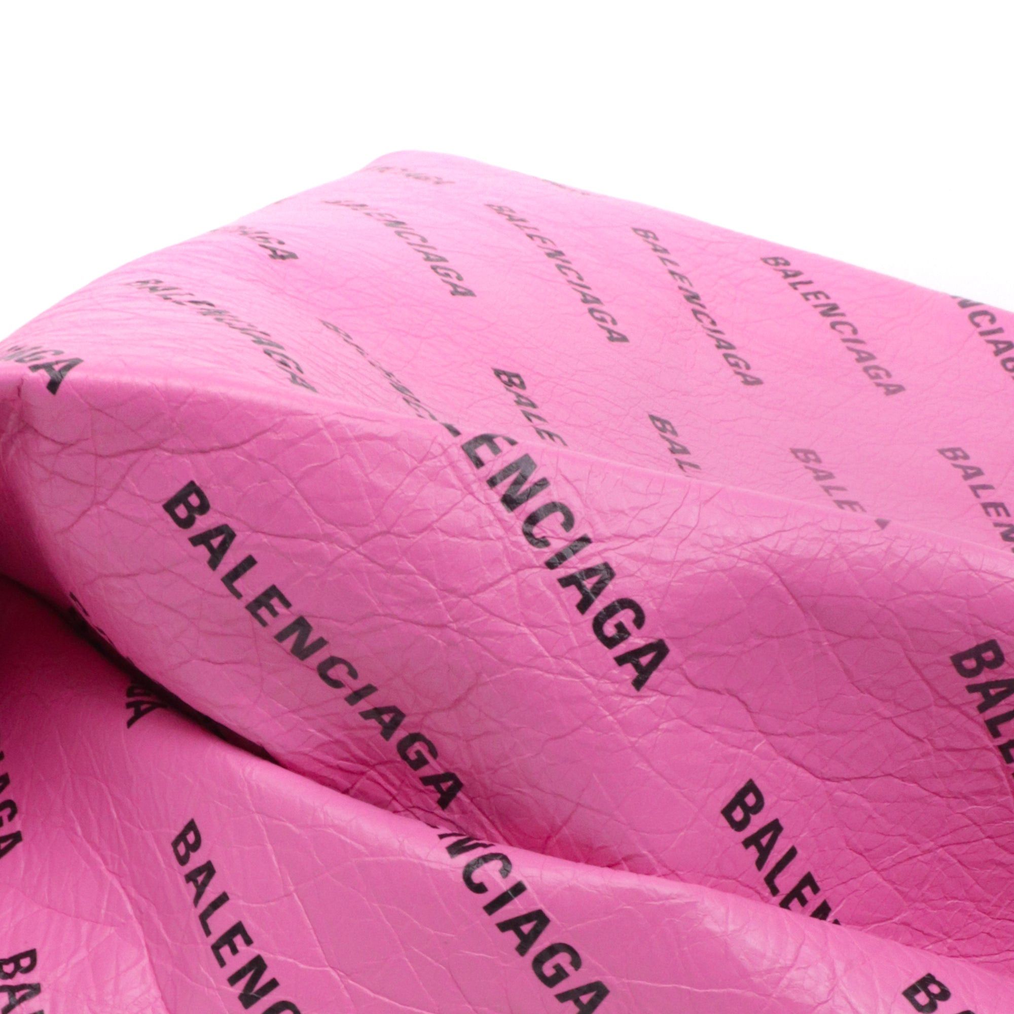 Balenciaga BALENCIAGA - Balenciaga Supermarket Shop shopping bag in pink leather Size ONE SIZE - 5 Thumbnail
