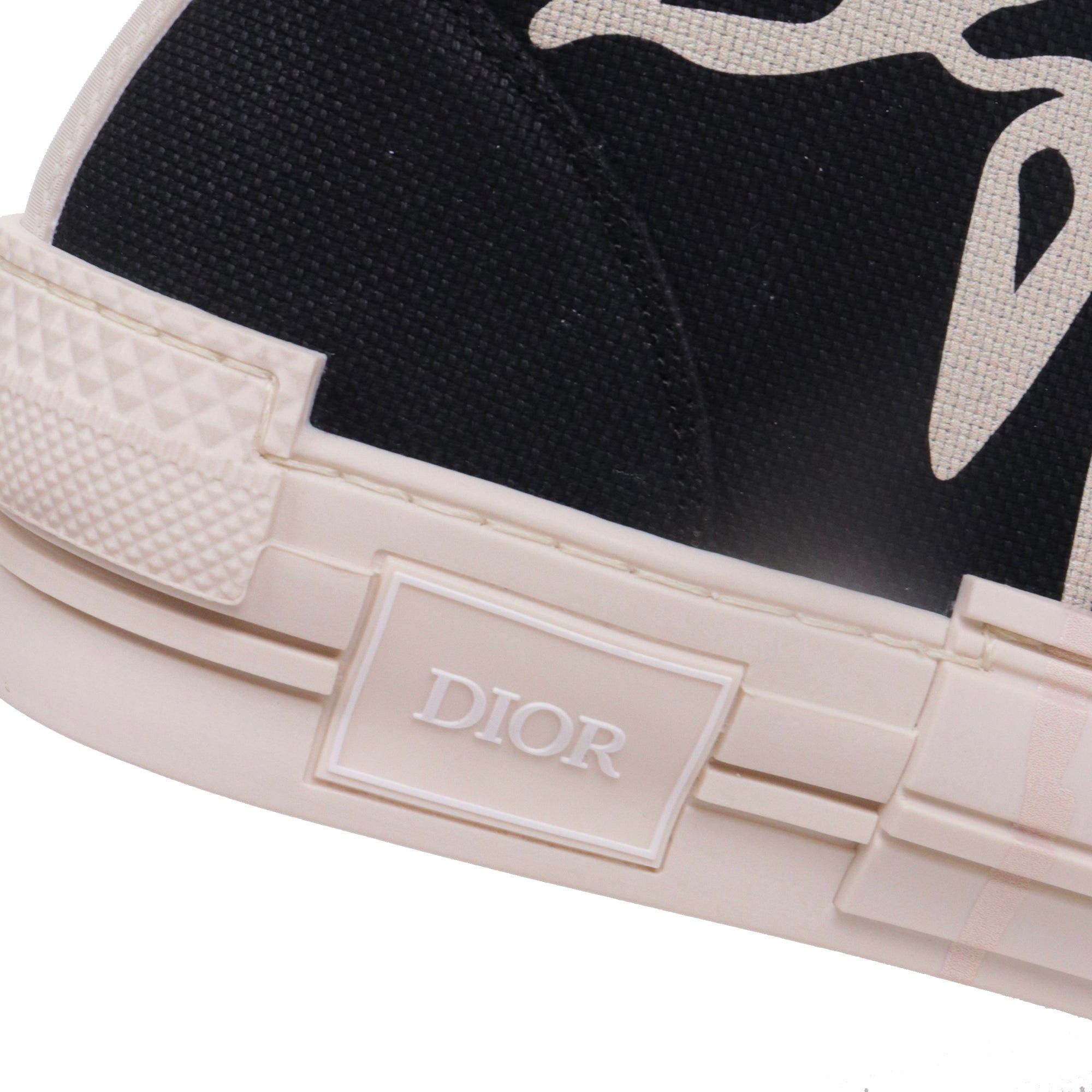 Dior DIOR - B23 high Dior x Cactus jack sneakers in black canvas (T42) Size US 11 / IT 41 - 3 Thumbnail