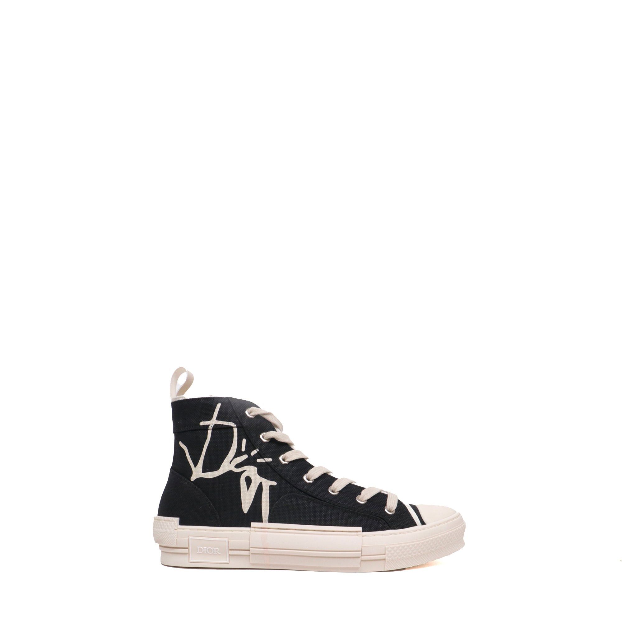 Dior DIOR - B23 high Dior x Cactus jack sneakers in black canvas (T42) Size US 11 / IT 41 - 2 Thumbnail