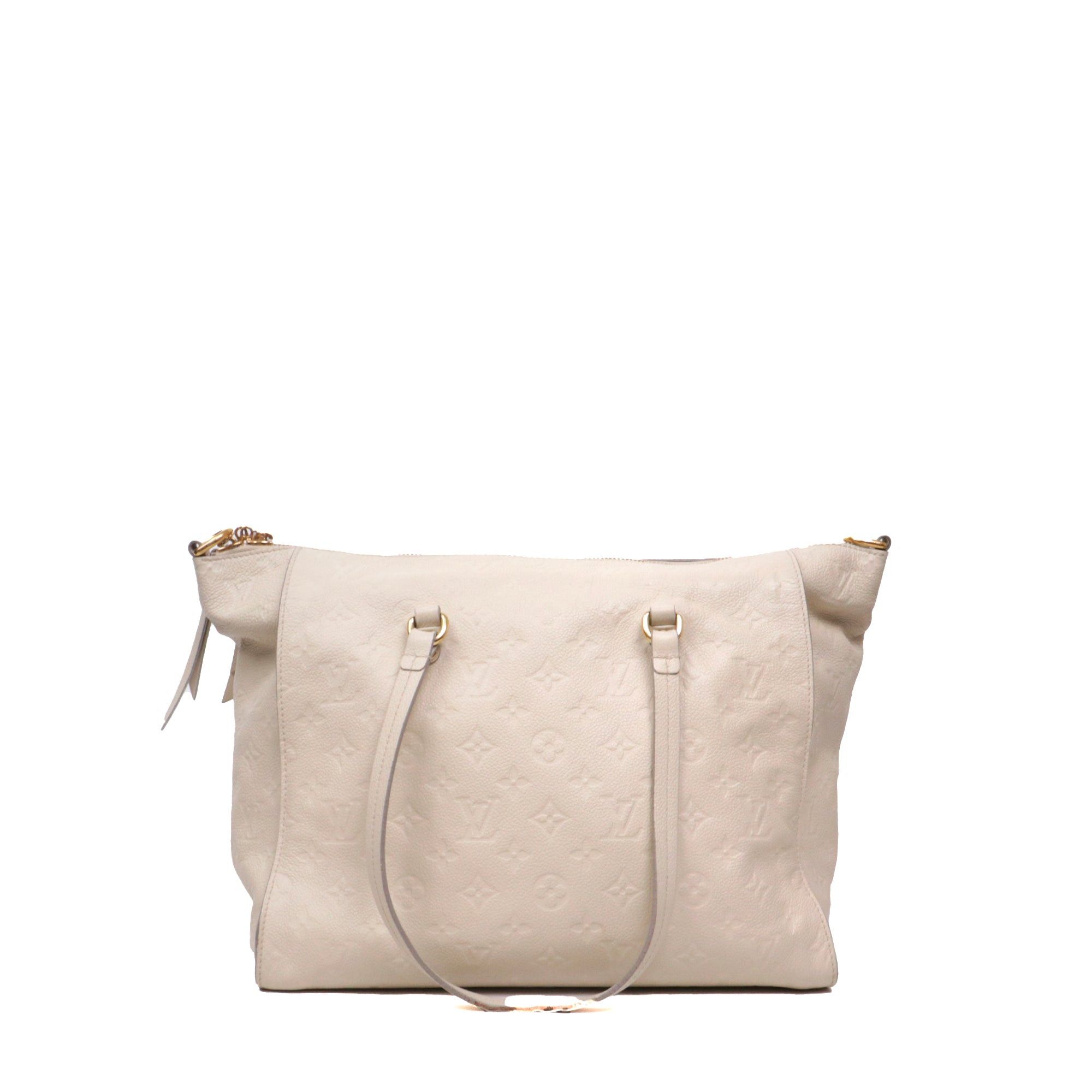 Louis Vuitton LOUIS VUITTON - Louis Vuitton Lumineuse handbag in beige imprint leather Size ONE SIZE - 3 Thumbnail
