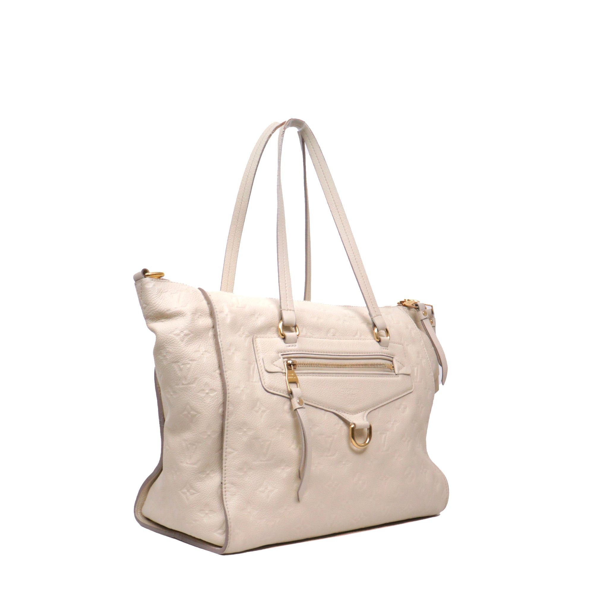 Louis Vuitton LOUIS VUITTON - Louis Vuitton Lumineuse handbag in beige imprint leather Size ONE SIZE - 2 Thumbnail