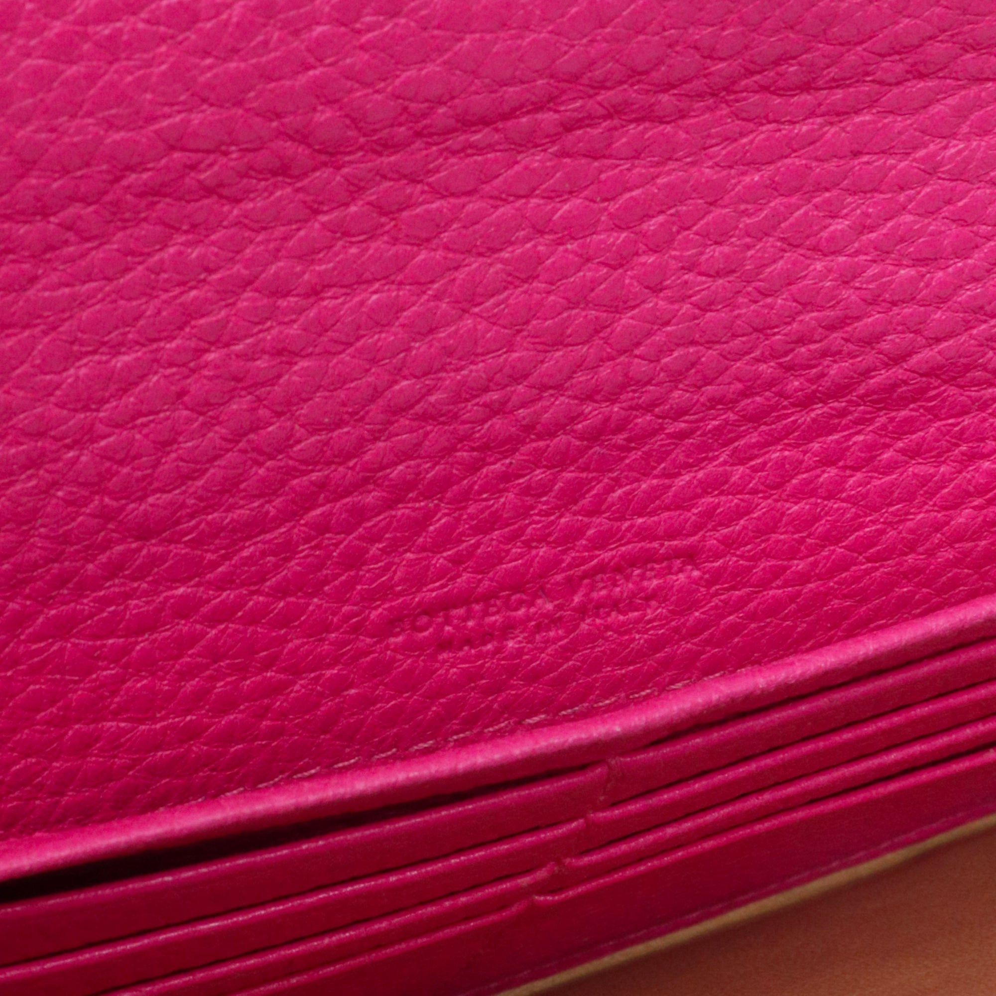 Bottega Veneta BOTTEGA VENETA - Bottega Veneta intrecciato flap wallet in pink leather Size ONE SIZE - 4 Thumbnail