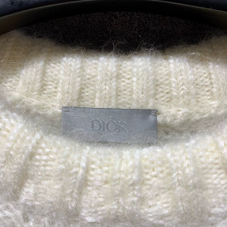 Dior Dior Dior blue and white porcelain knit sweater Size US XL / EU 56 / 4 - 5 Thumbnail
