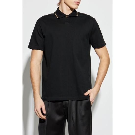 Versace VERSACE Men Polo Shirts 1A13525 1018857 1B000 BLACK Size US XXL / EU 58 / 5 - 3 Thumbnail