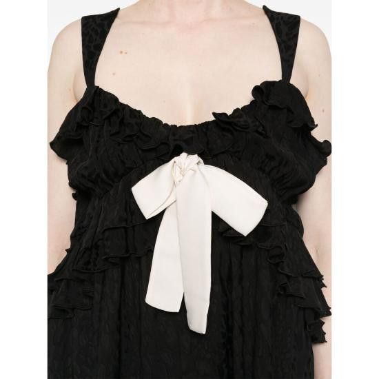 SIEDRES SIEDRES Women Tops WRS25TP13BK MANOLIAS BLACK Size S / US 4 / IT 40 - 3 Thumbnail