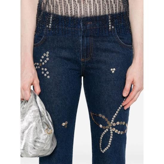 SIEDRES SIEDRES Women Denim Pants WRS25BT13NA LUISIA NAVY BLUE Size 26" / US 2 / IT 38 - 3 Thumbnail