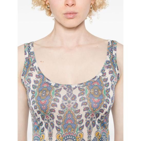 Etro ETRO Women Tops 99IA435 WRJA0102 X0800 BLUE Size M / US 6-8 / IT 42-44 - 2 Thumbnail