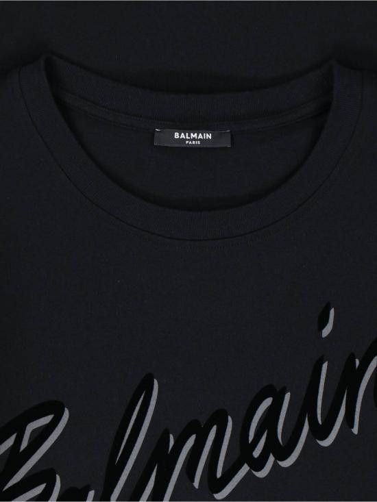 Balmain BALMAIN Men T-Shirts EH1EG010BC86 EAP Black Size US L / EU 52-54 / 3 - 3 Thumbnail