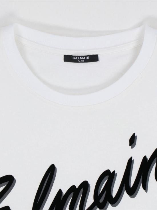 Balmain BALMAIN Men T-Shirts EH1EG010BC86 GAB White Size US M / EU 48-50 / 2 - 3 Thumbnail