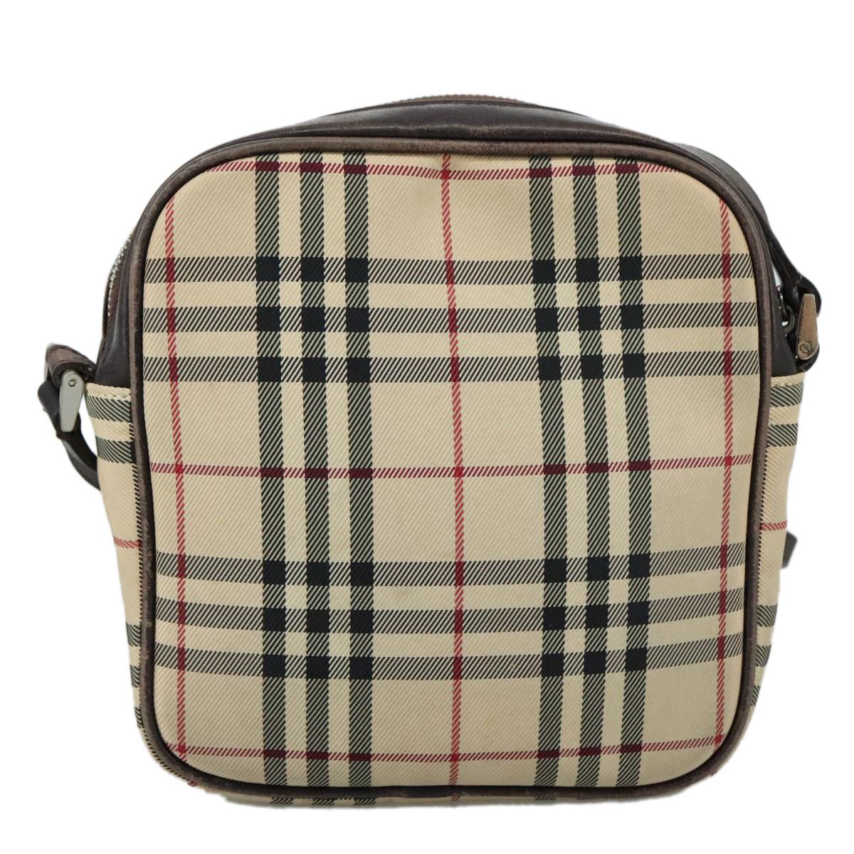 Burberry Nova Check Beige Canvas Shoulder Bag (Pre-Owned) Size ONE SIZE - 2 Thumbnail