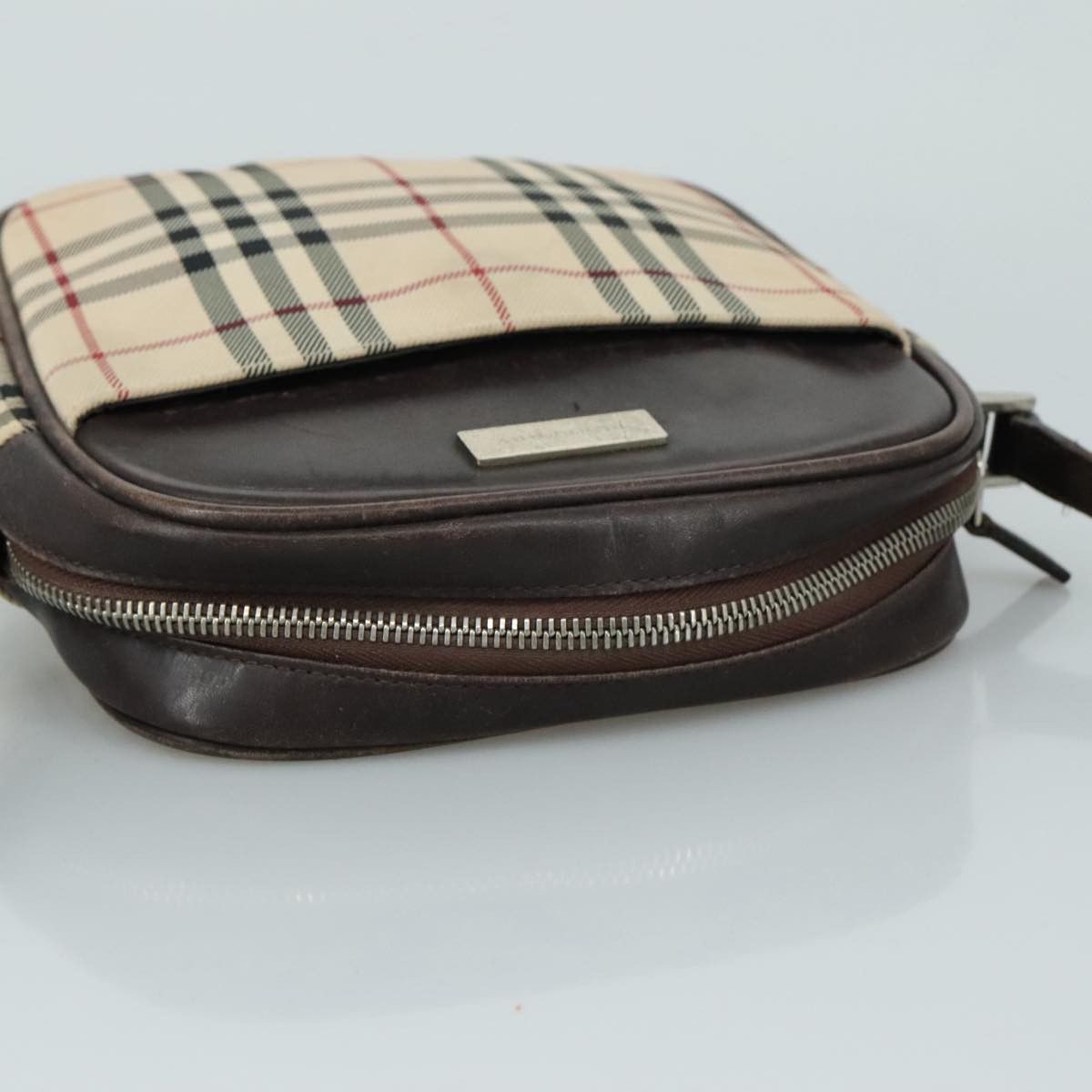 Burberry Nova Check Beige Canvas Shoulder Bag (Pre-Owned) Size ONE SIZE - 16 Thumbnail