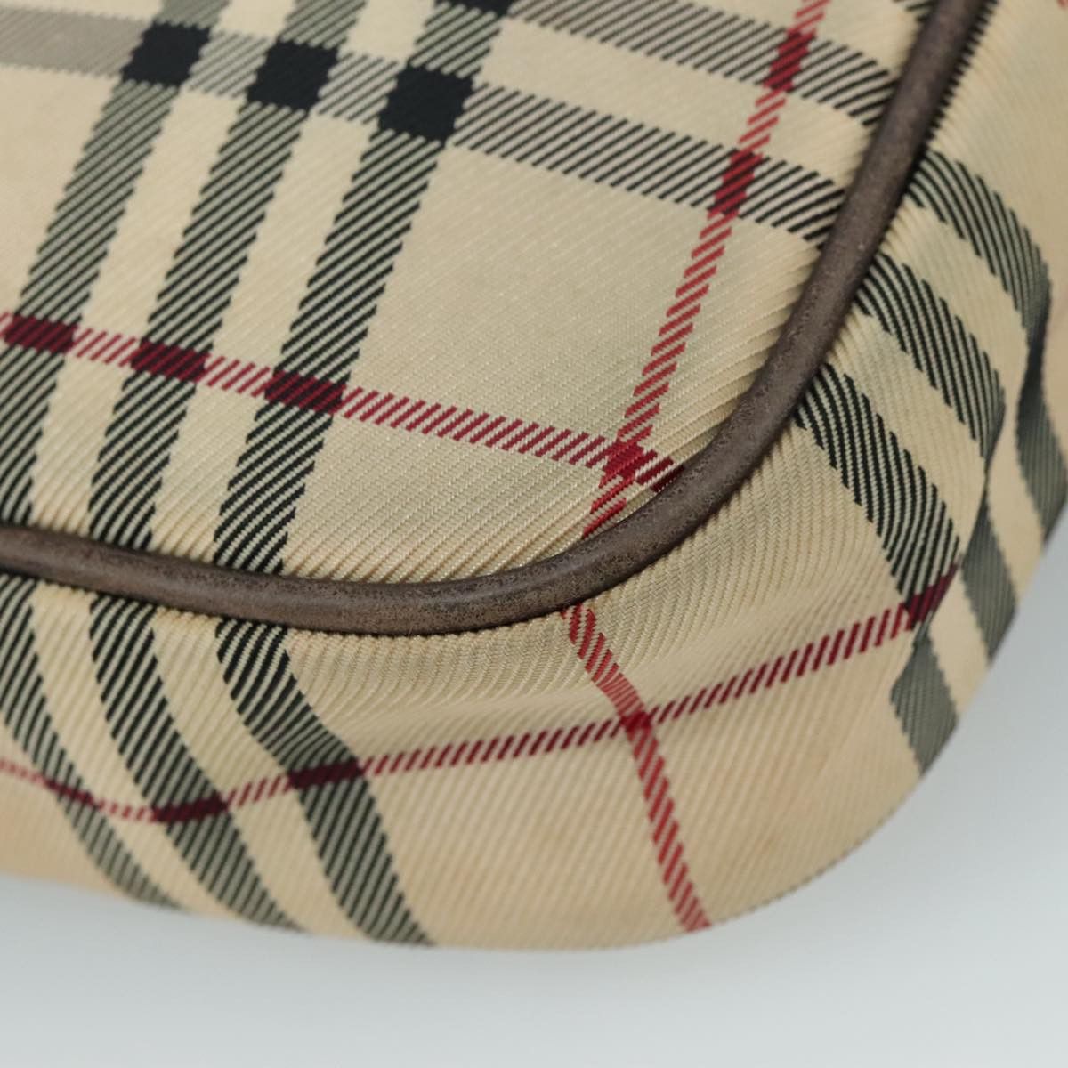 Burberry Nova Check Beige Canvas Shoulder Bag (Pre-Owned) Size ONE SIZE - 9 Thumbnail