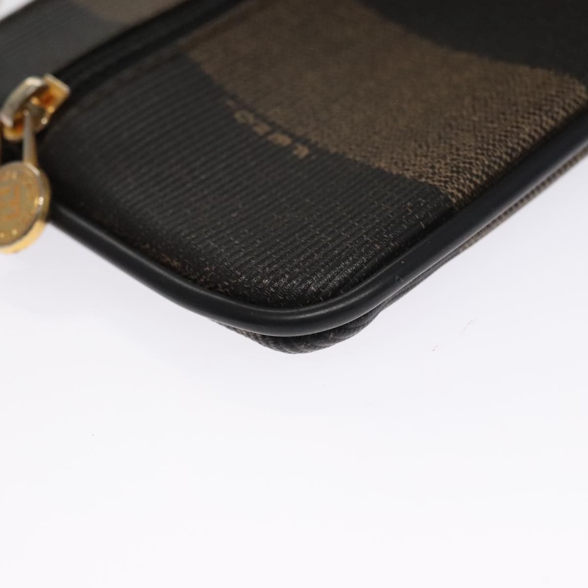 Fendi Pequin Brown Canvas Wallet (Pre-Owned) Size ONE SIZE - 6 Thumbnail