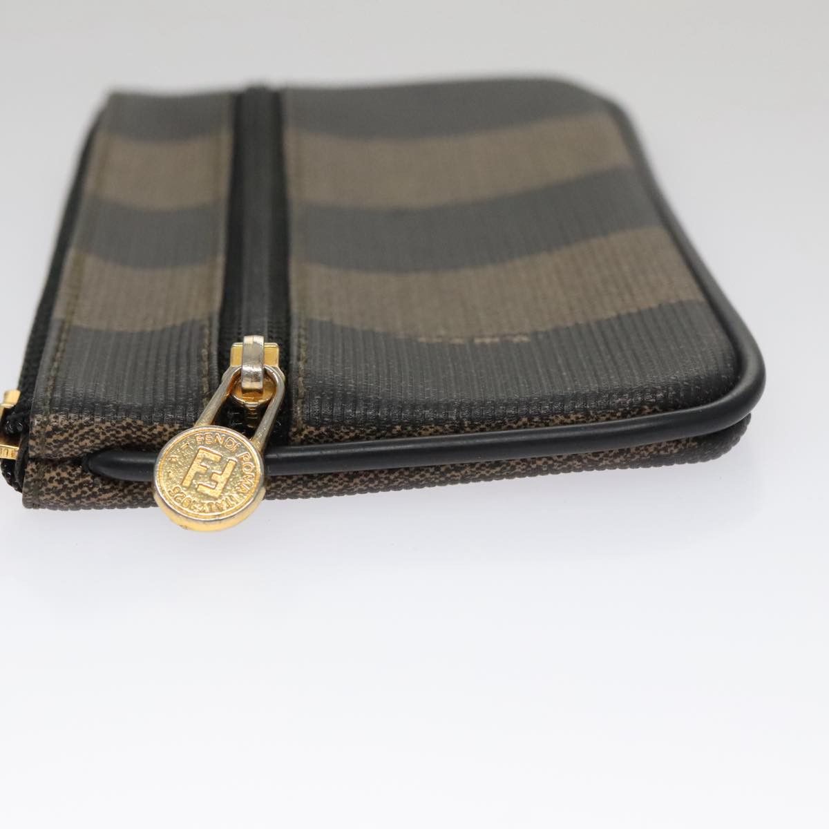 Fendi Pequin Brown Canvas Wallet (Pre-Owned) Size ONE SIZE - 4 Thumbnail