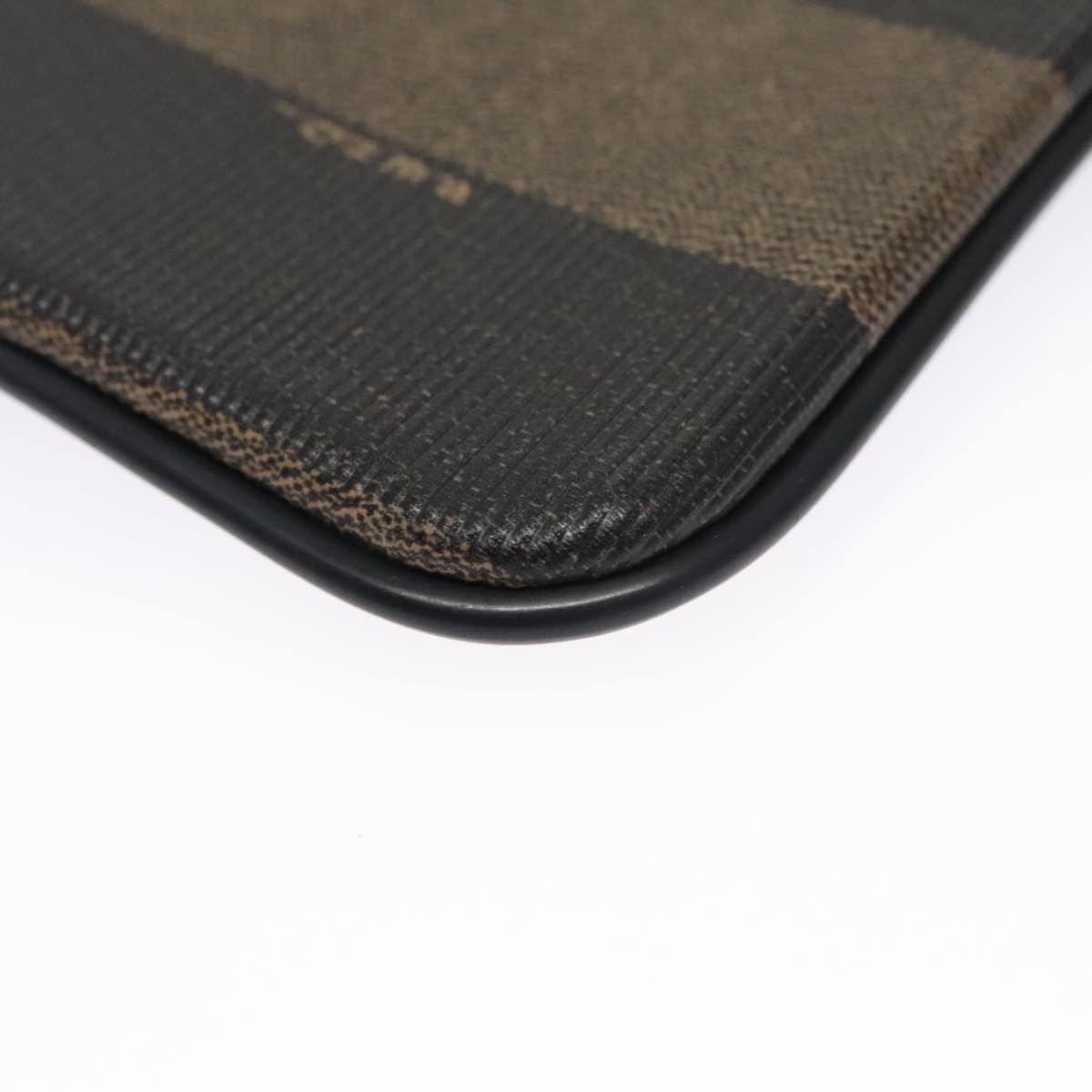 Fendi Pequin Brown Canvas Wallet (Pre-Owned) Size ONE SIZE - 8 Thumbnail
