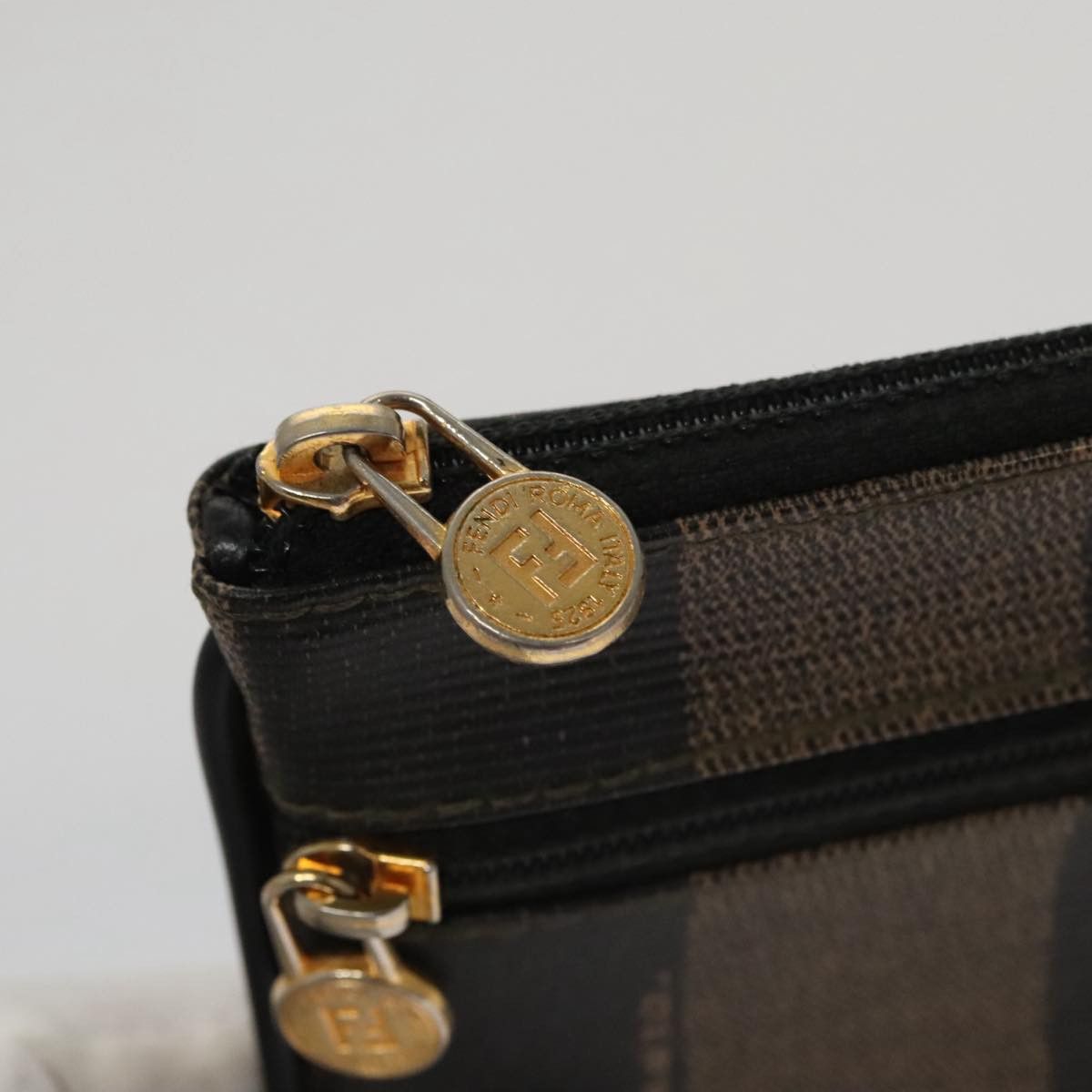 Fendi Pequin Brown Canvas Wallet (Pre-Owned) Size ONE SIZE - 9 Thumbnail