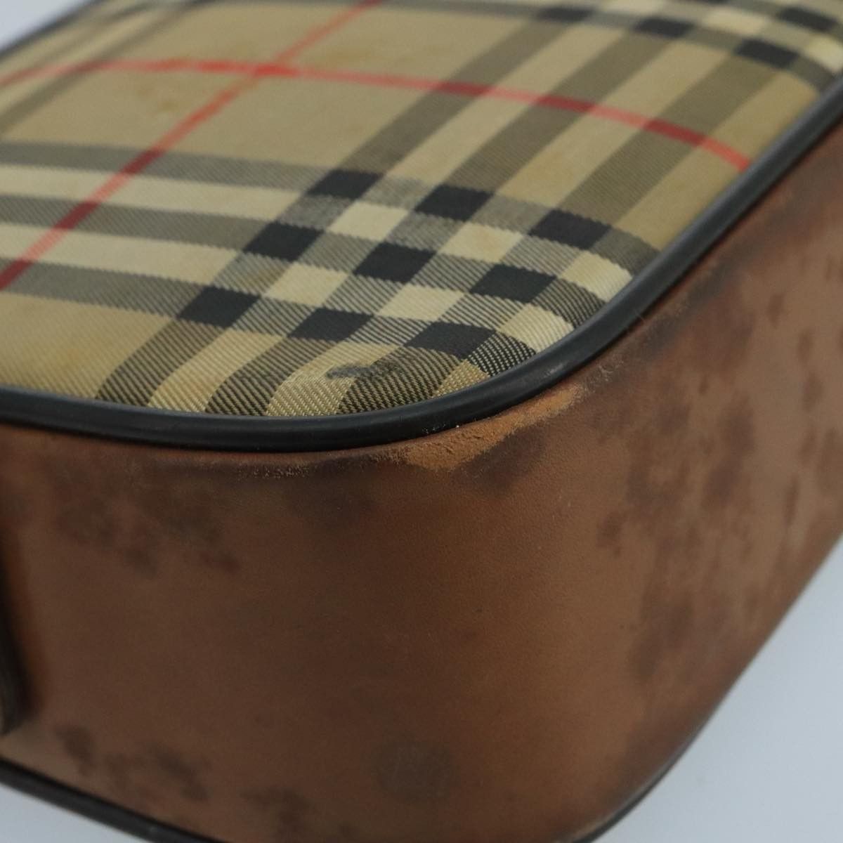 Burberry Nova Check Beige Canvas Shoulder Bag (Pre-Owned) Size ONE SIZE - 10 Thumbnail