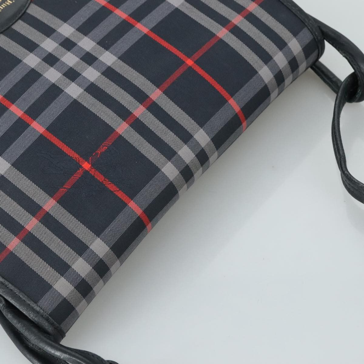 Burberry Navy Canvas Shoulder Bag (Pre-Owned) Size ONE SIZE - 17 Thumbnail