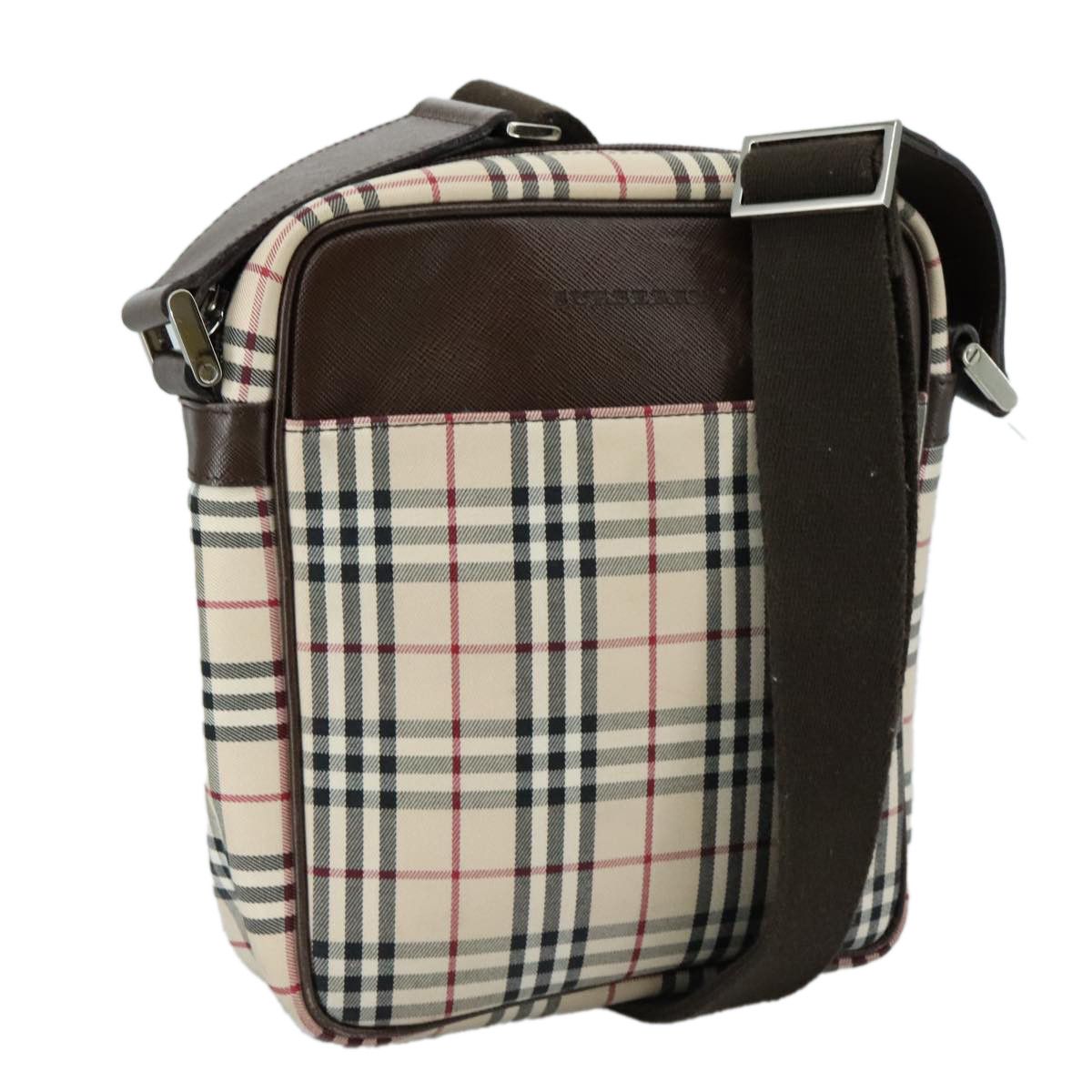 Burberry Nova Check Beige Canvas Shoulder Bag (Pre-Owned) Size ONE SIZE - 15 Thumbnail