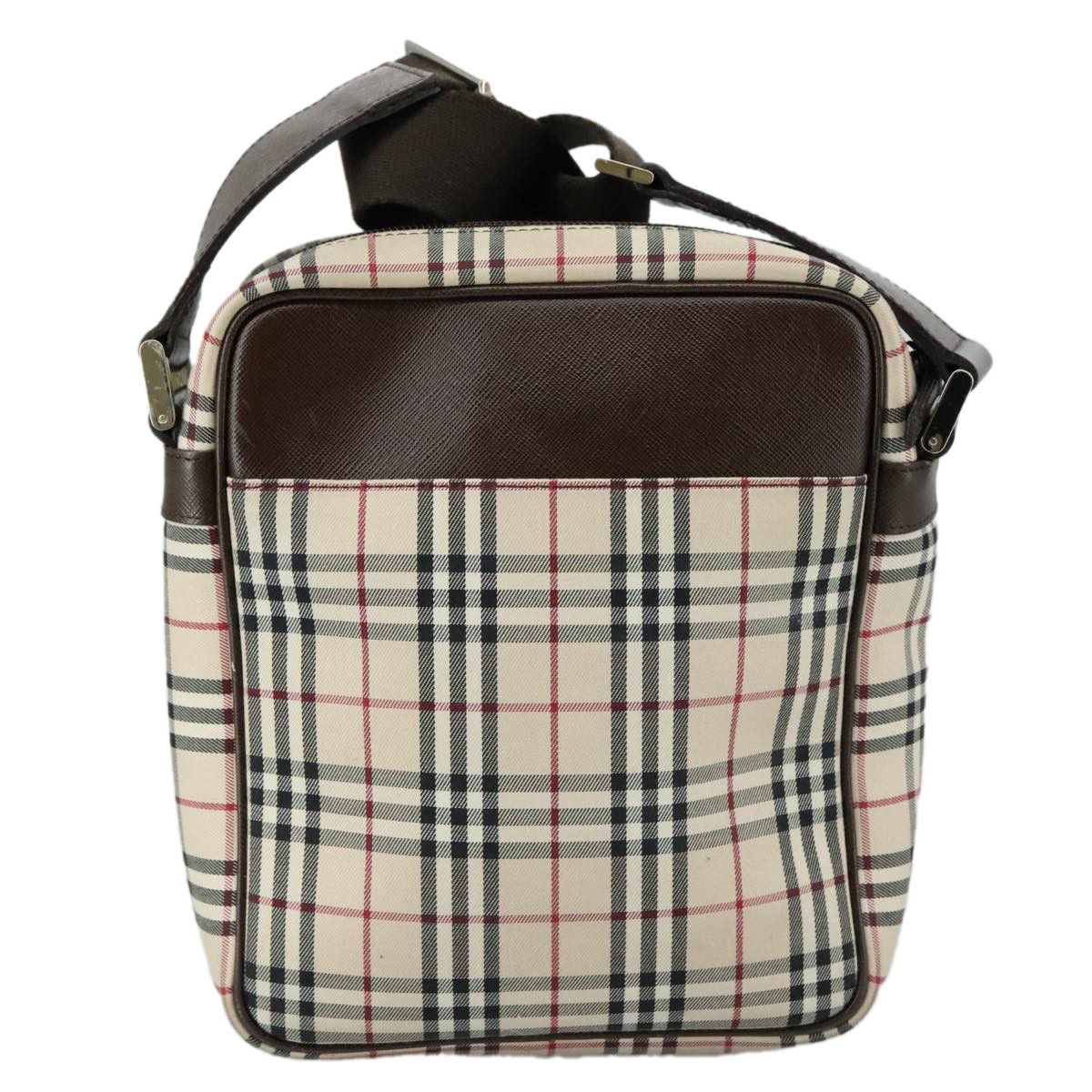 Burberry Nova Check Beige Canvas Shoulder Bag (Pre-Owned) Size ONE SIZE - 2 Thumbnail