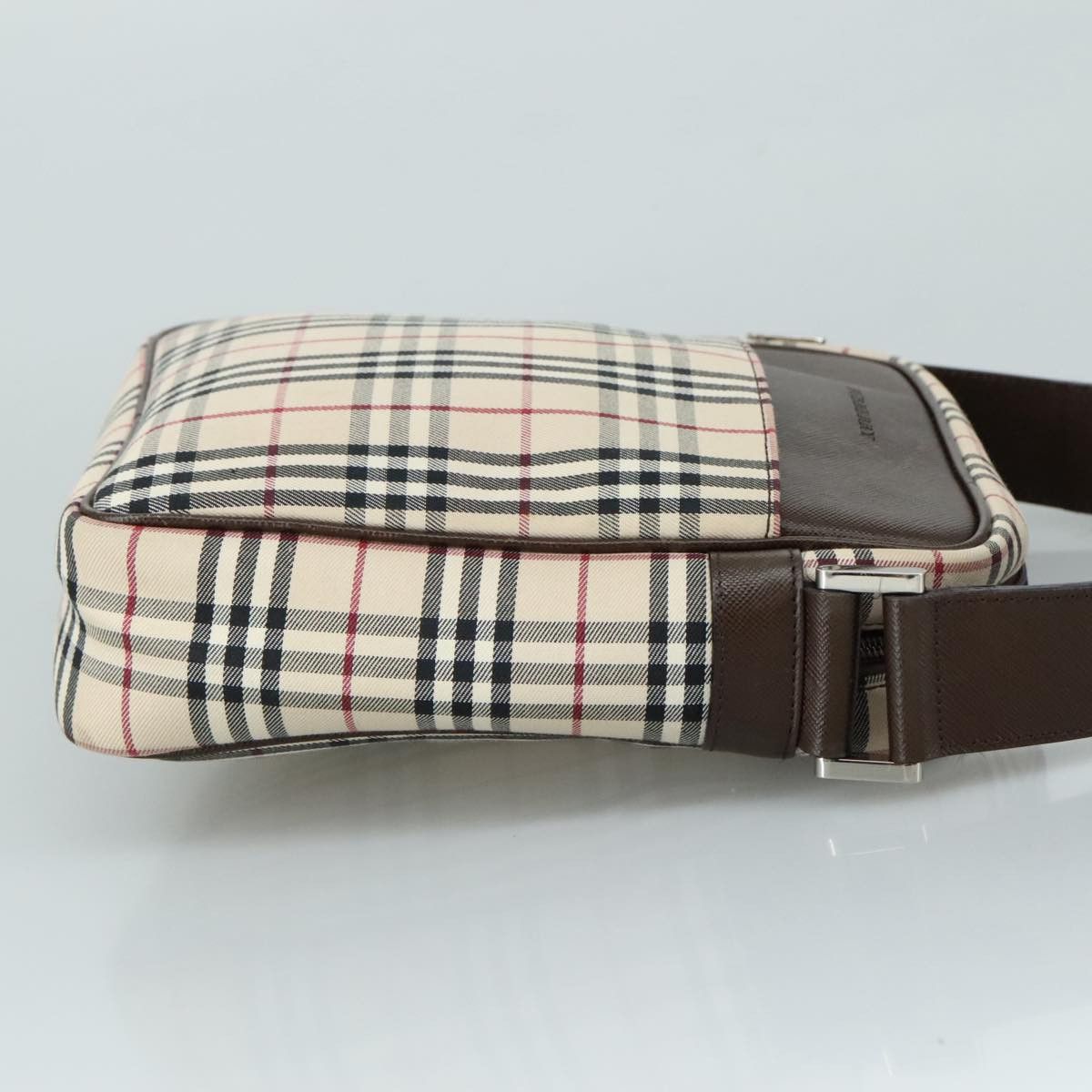 Burberry Nova Check Beige Canvas Shoulder Bag (Pre-Owned) Size ONE SIZE - 3 Thumbnail