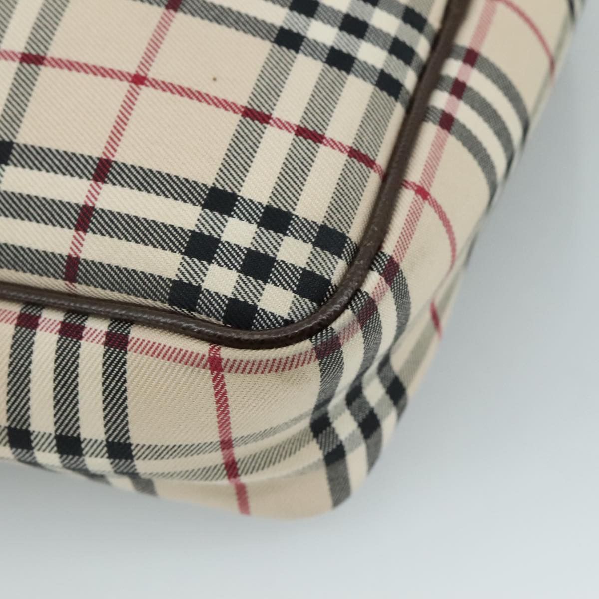 Burberry Nova Check Beige Canvas Shoulder Bag (Pre-Owned) Size ONE SIZE - 10 Thumbnail