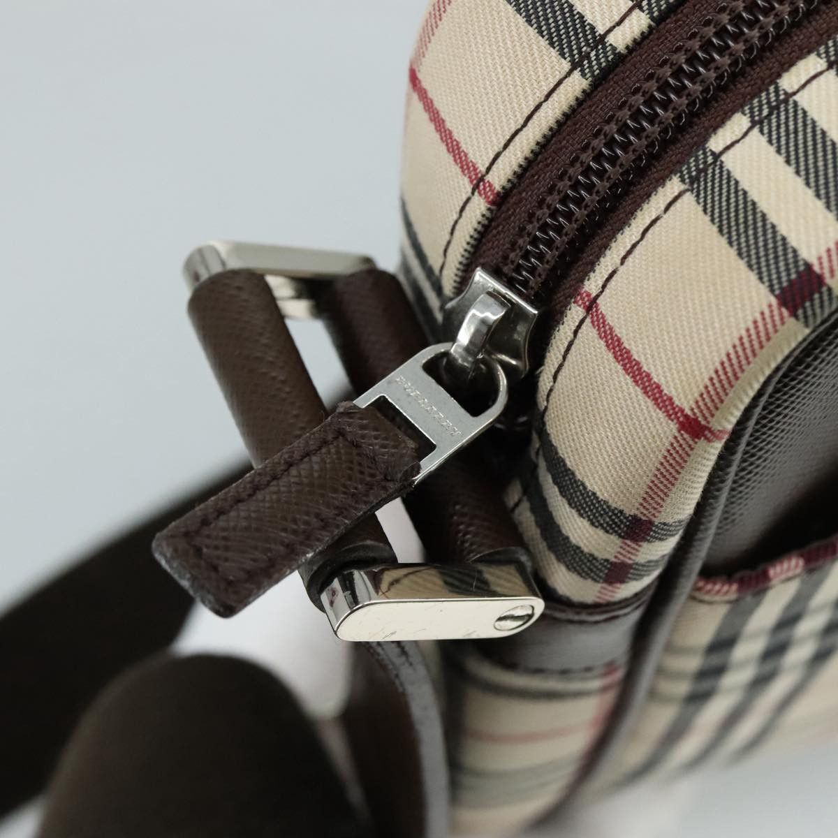 Burberry Nova Check Beige Canvas Shoulder Bag (Pre-Owned) Size ONE SIZE - 11 Thumbnail