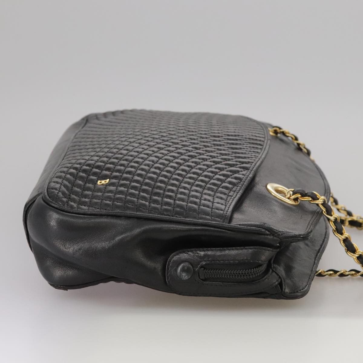Bally Black Leather Shoulder Bag (Pre-Owned) Size ONE SIZE - 4 Thumbnail