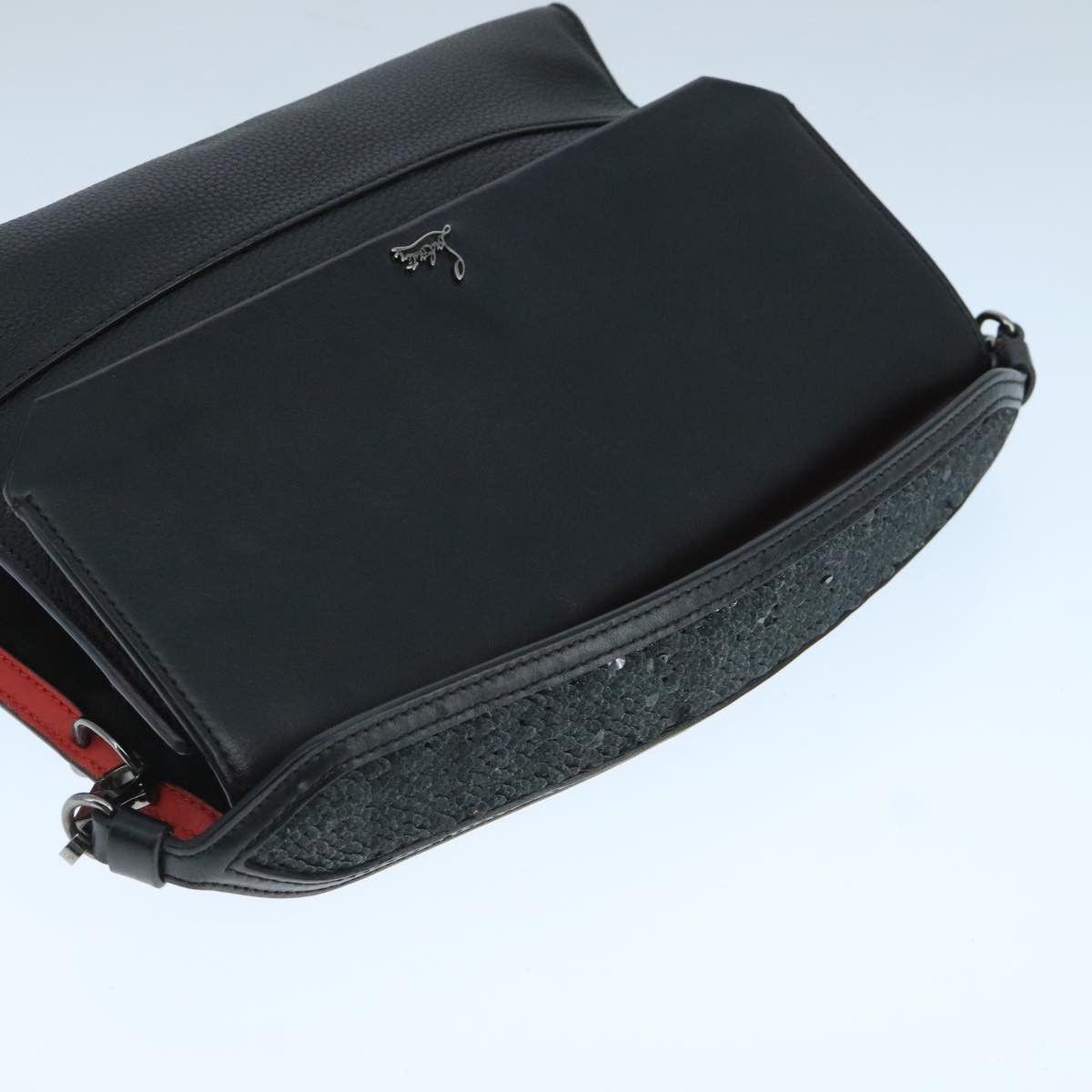Christian Louboutin Black Leather Handbag (Pre-Owned) Size ONE SIZE - 16 Thumbnail