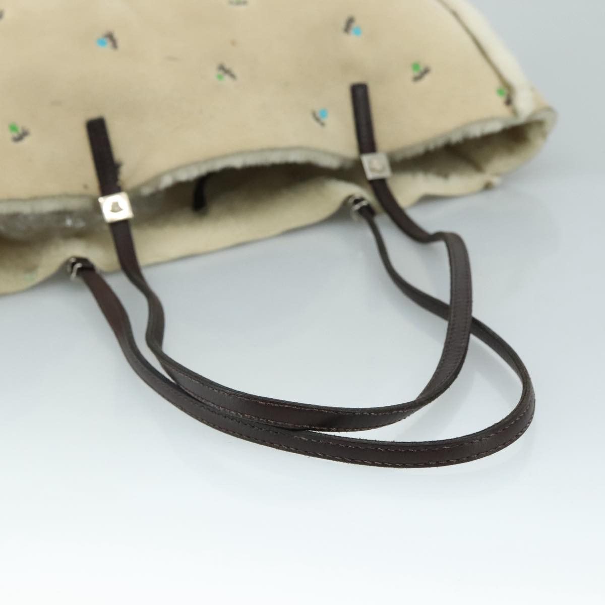 Versace Beige Wool Shoulder Bag (Pre-Owned) Size ONE SIZE - 5 Thumbnail