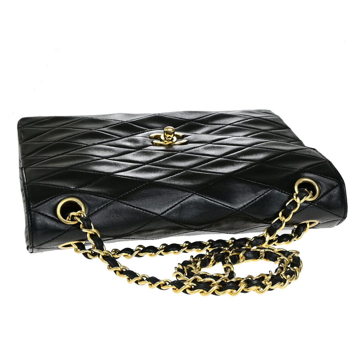 Chanel Flap Bag Black Leather Shoulder Bag (Pre-Owned) Size ONE SIZE - 5 Thumbnail