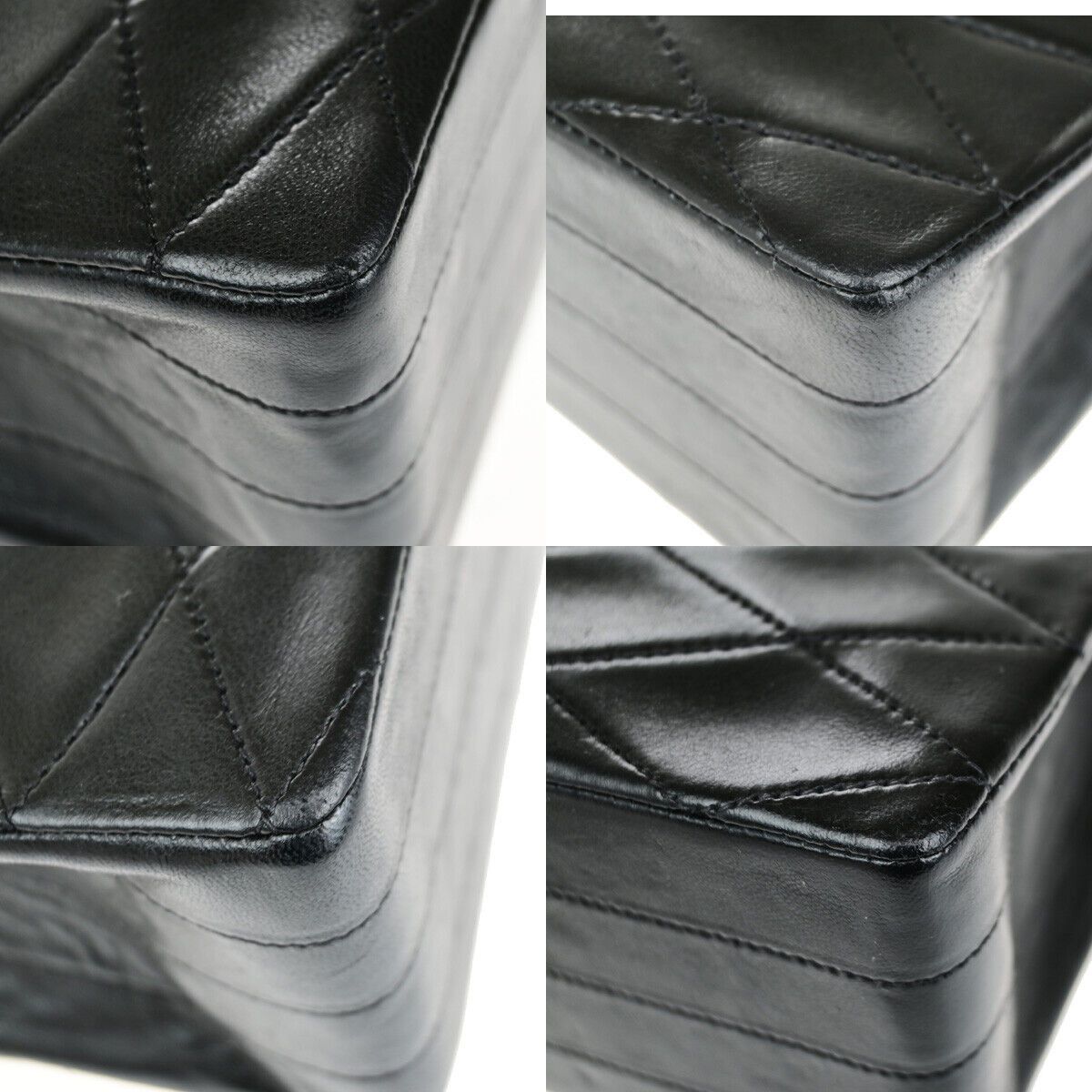 Chanel Flap Bag Black Leather Shoulder Bag (Pre-Owned) Size ONE SIZE - 7 Thumbnail