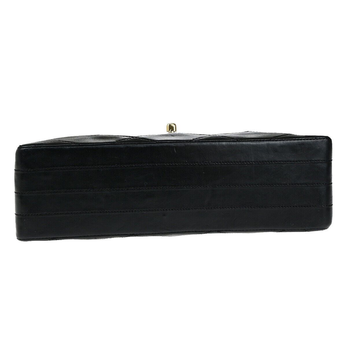 Chanel Flap Bag Black Leather Shoulder Bag (Pre-Owned) Size ONE SIZE - 6 Thumbnail