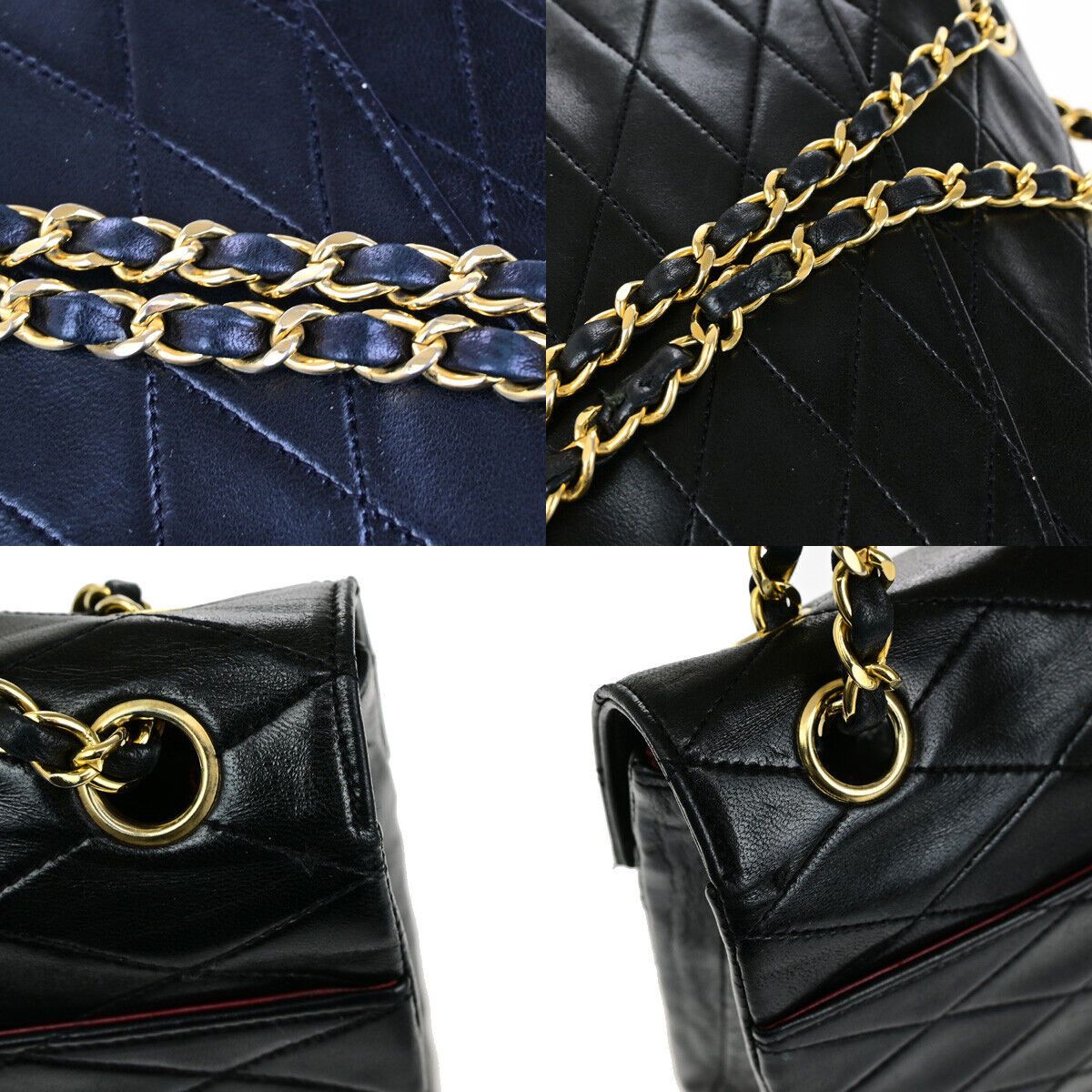 Chanel Flap Bag Black Leather Shoulder Bag (Pre-Owned) Size ONE SIZE - 8 Thumbnail