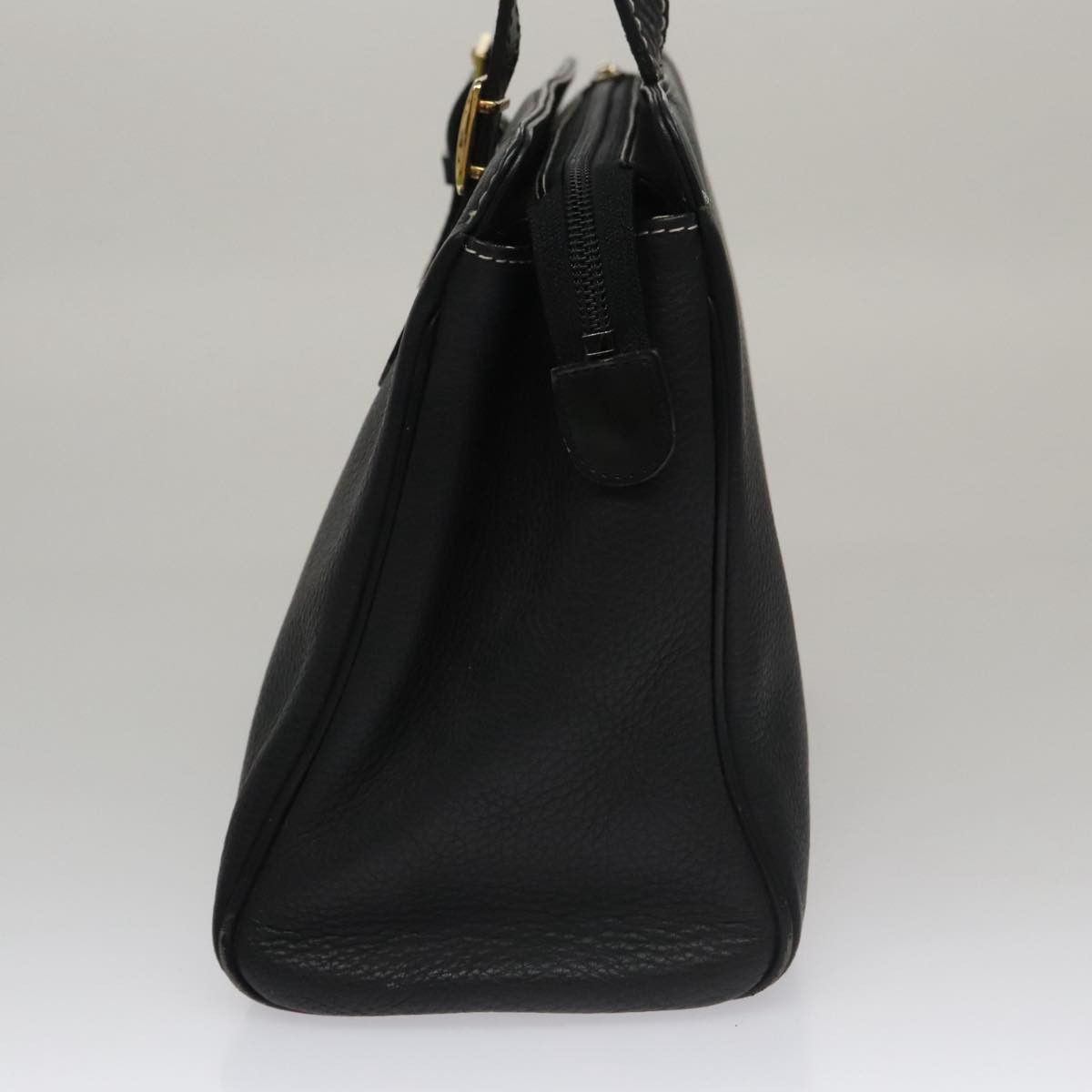 Burberry Black Leather Handbag (Pre-Owned) Size ONE SIZE - 3 Thumbnail