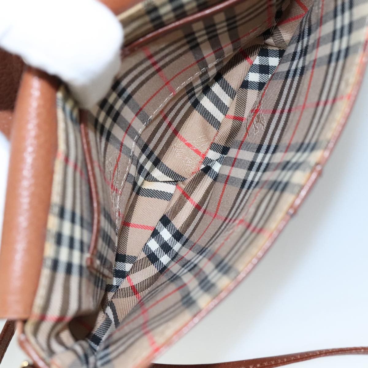 Burberry Brown Leather Shoulder Bag (Pre-Owned) Size ONE SIZE - 12 Thumbnail