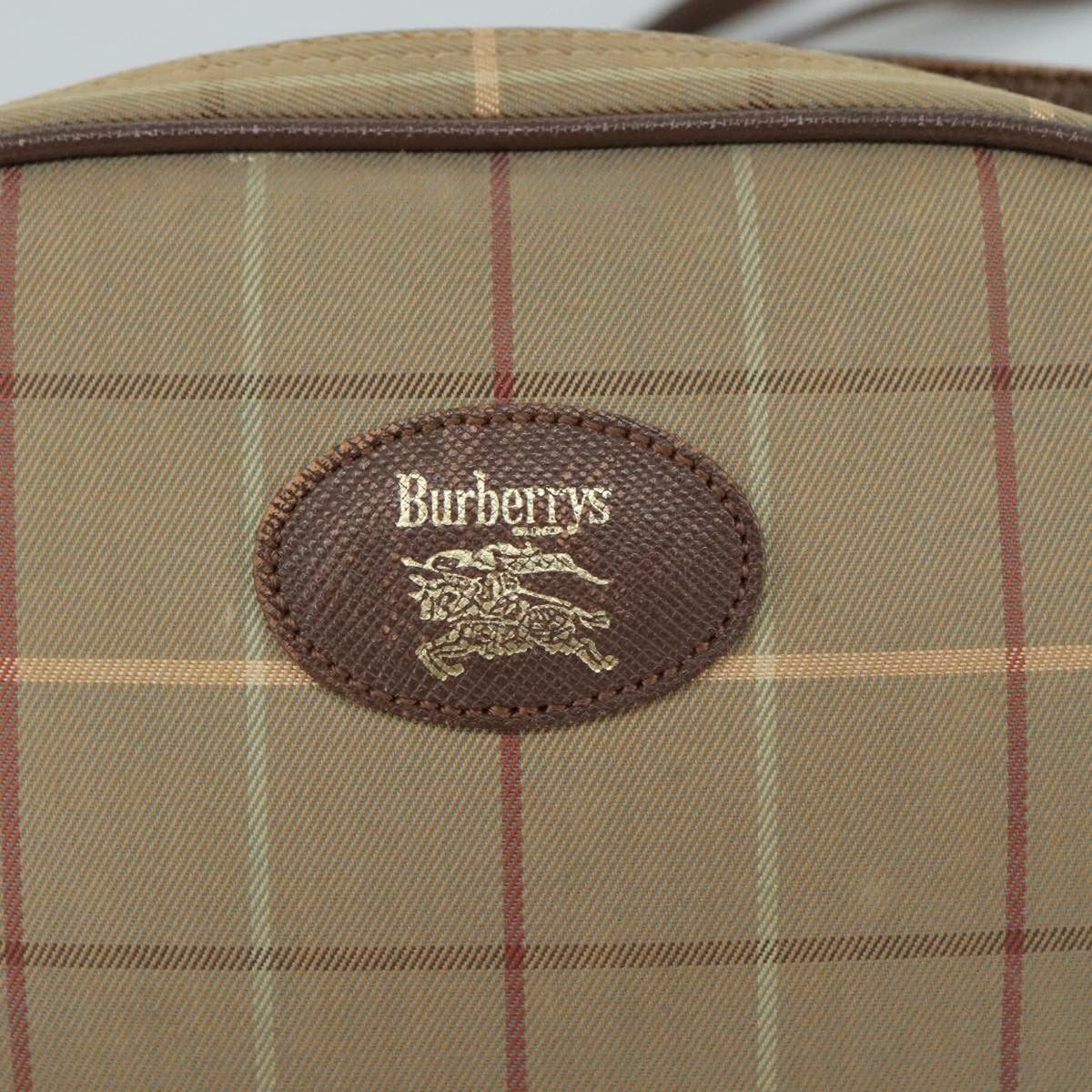 Burberry Nova Check Beige Canvas Shoulder Bag (Pre-Owned) Size ONE SIZE - 15 Thumbnail