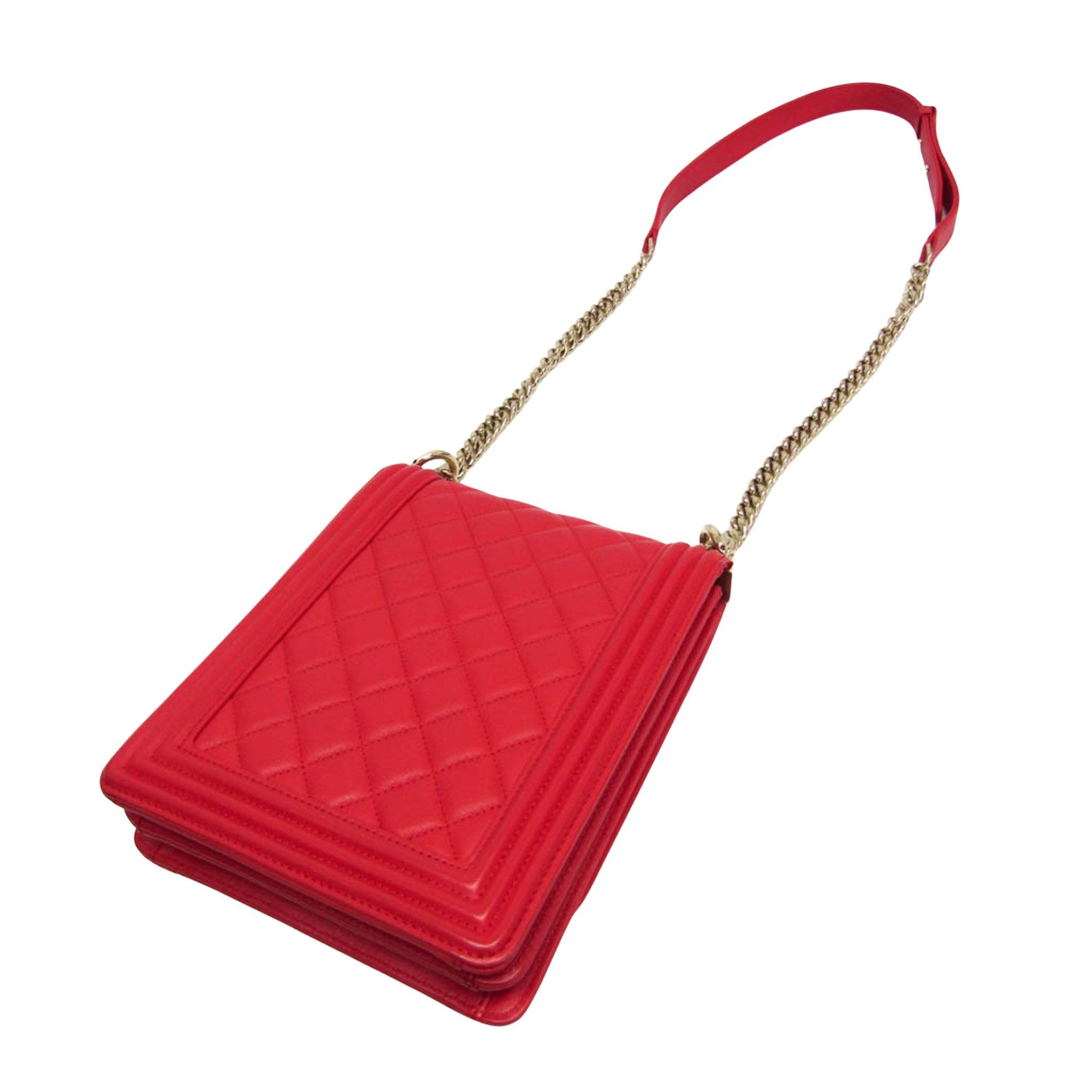 Chanel Red Leather Shopper Bag (Pre-Owned) Size ONE SIZE - 2 Thumbnail
