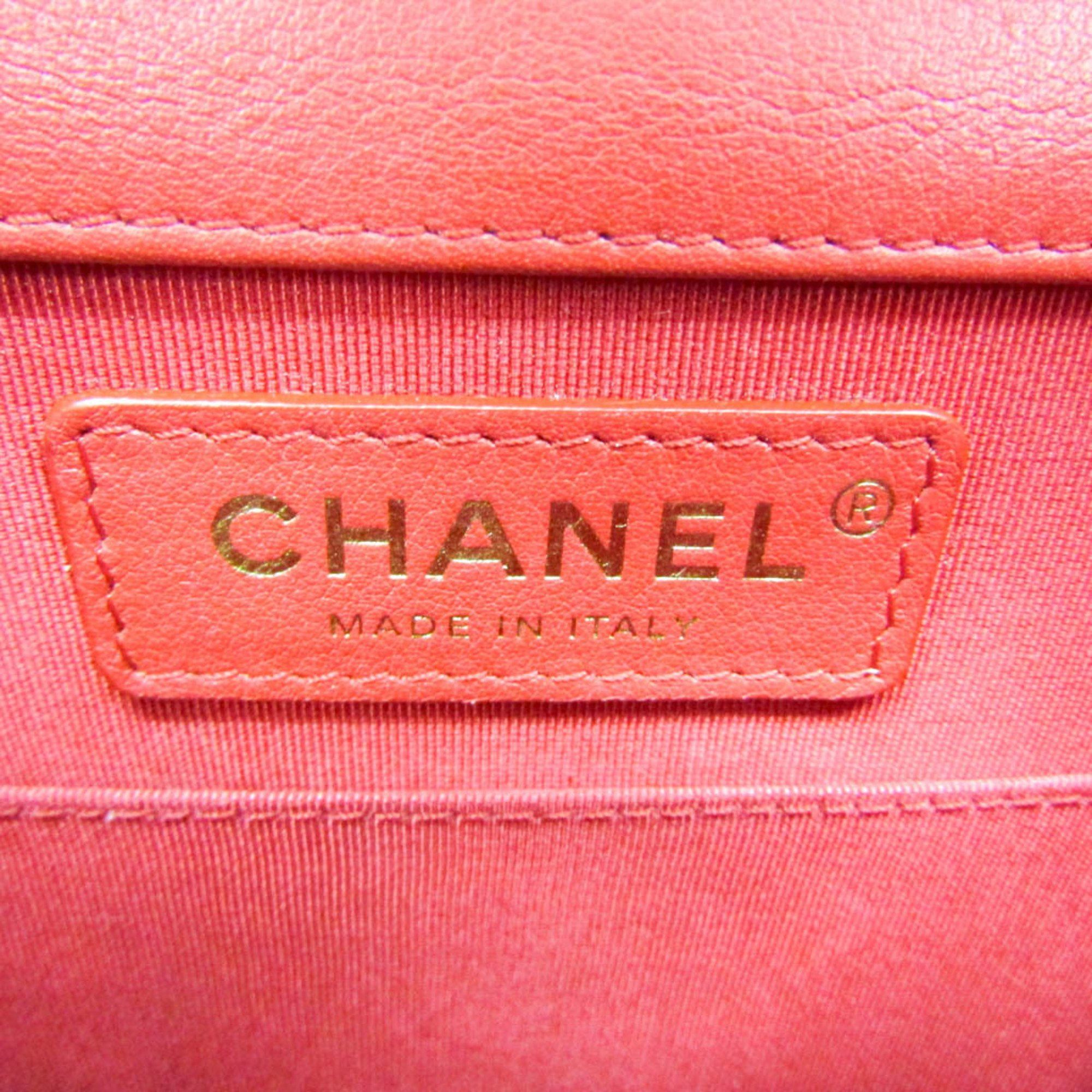 Chanel Red Leather Shopper Bag (Pre-Owned) Size ONE SIZE - 9 Thumbnail