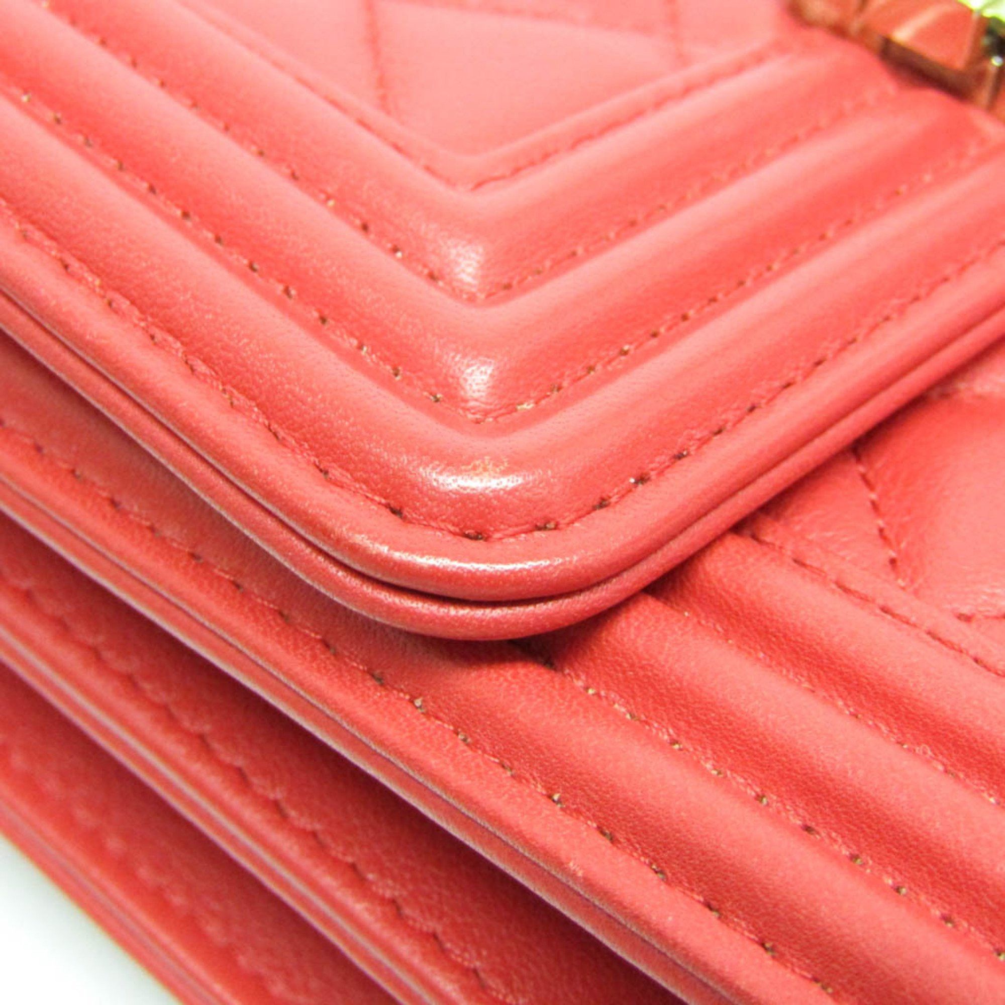 Chanel Red Leather Shopper Bag (Pre-Owned) Size ONE SIZE - 11 Thumbnail